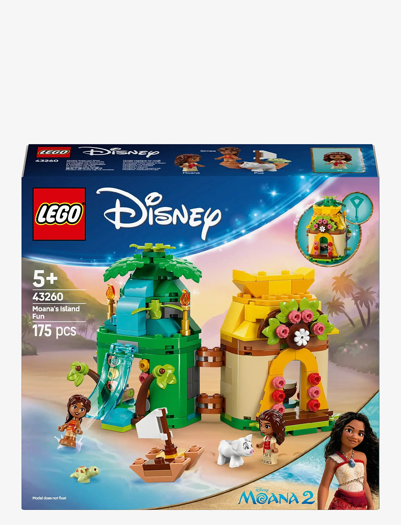 LEGO - Disney Moana’s Island Fun Buildable Model Toy and Building Kit 43260 - lego disney princess - multi - 5