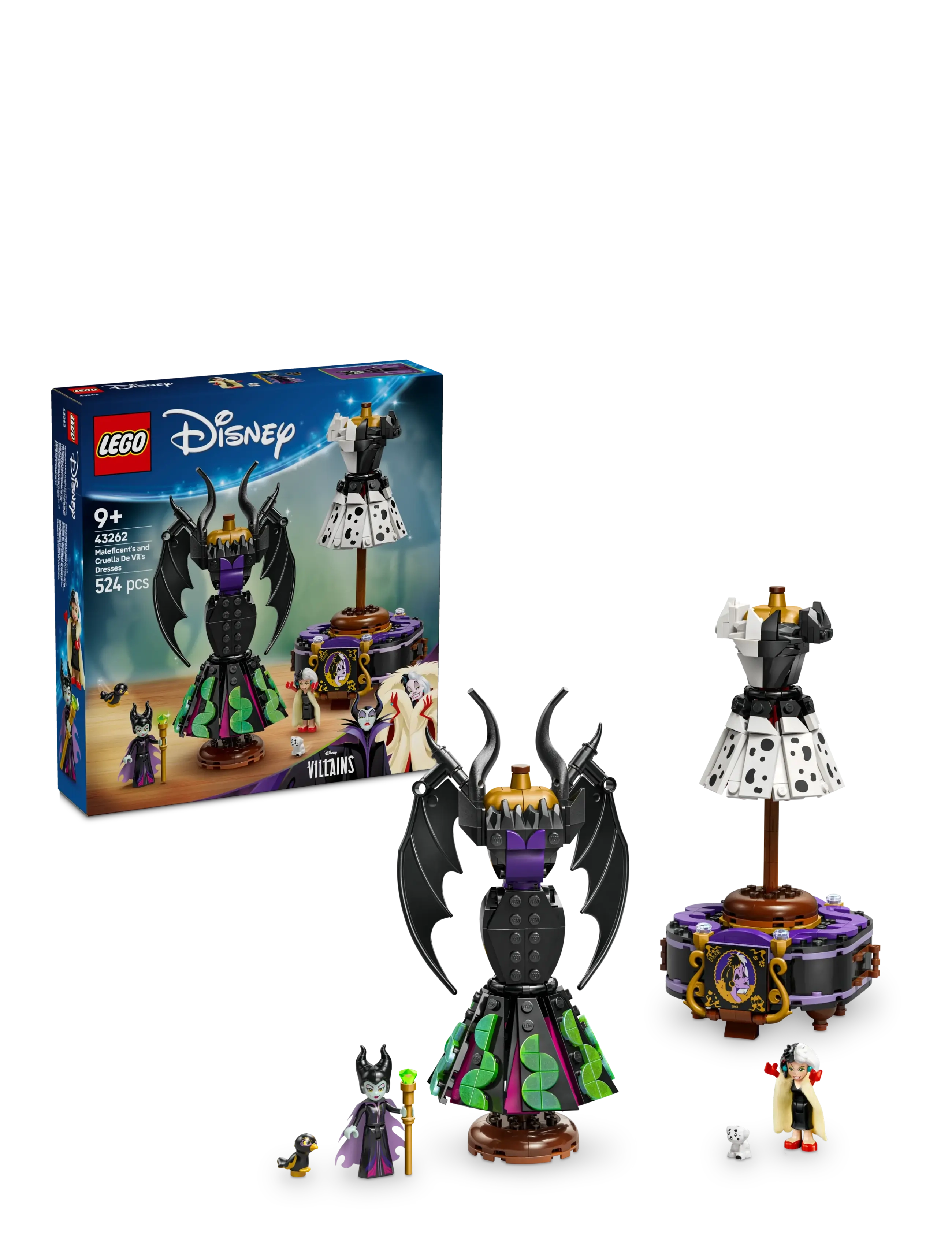 LEGO Herrenficents Og Cruella De Vils Kjoler Patterned - One Size - Kinder