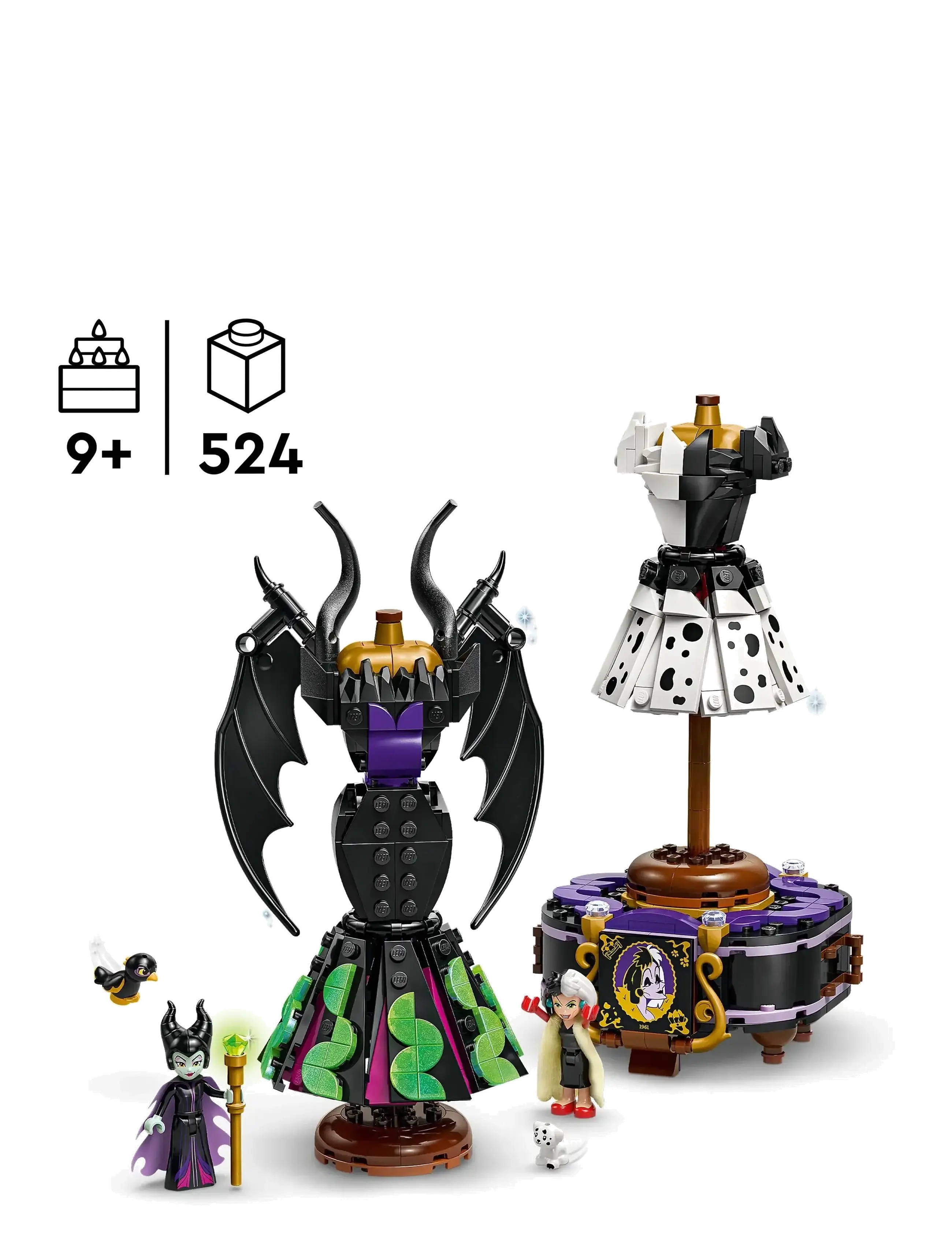 LEGO - Maleficents och Cruella De Vils klänningar - lego disney™ - multi - 1