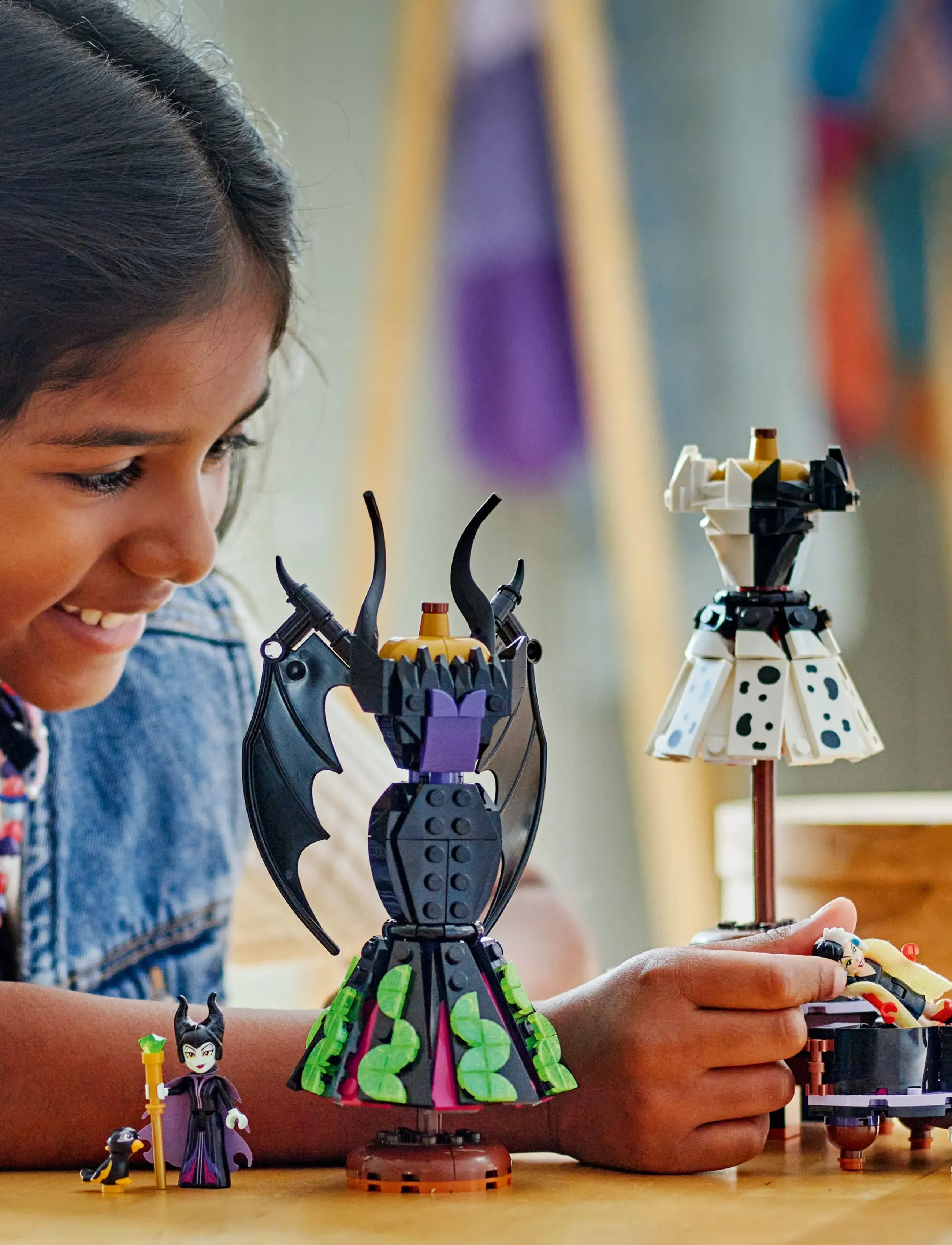 LEGO Disney Villains Maleficent's And Cruella De Vil's Dresses