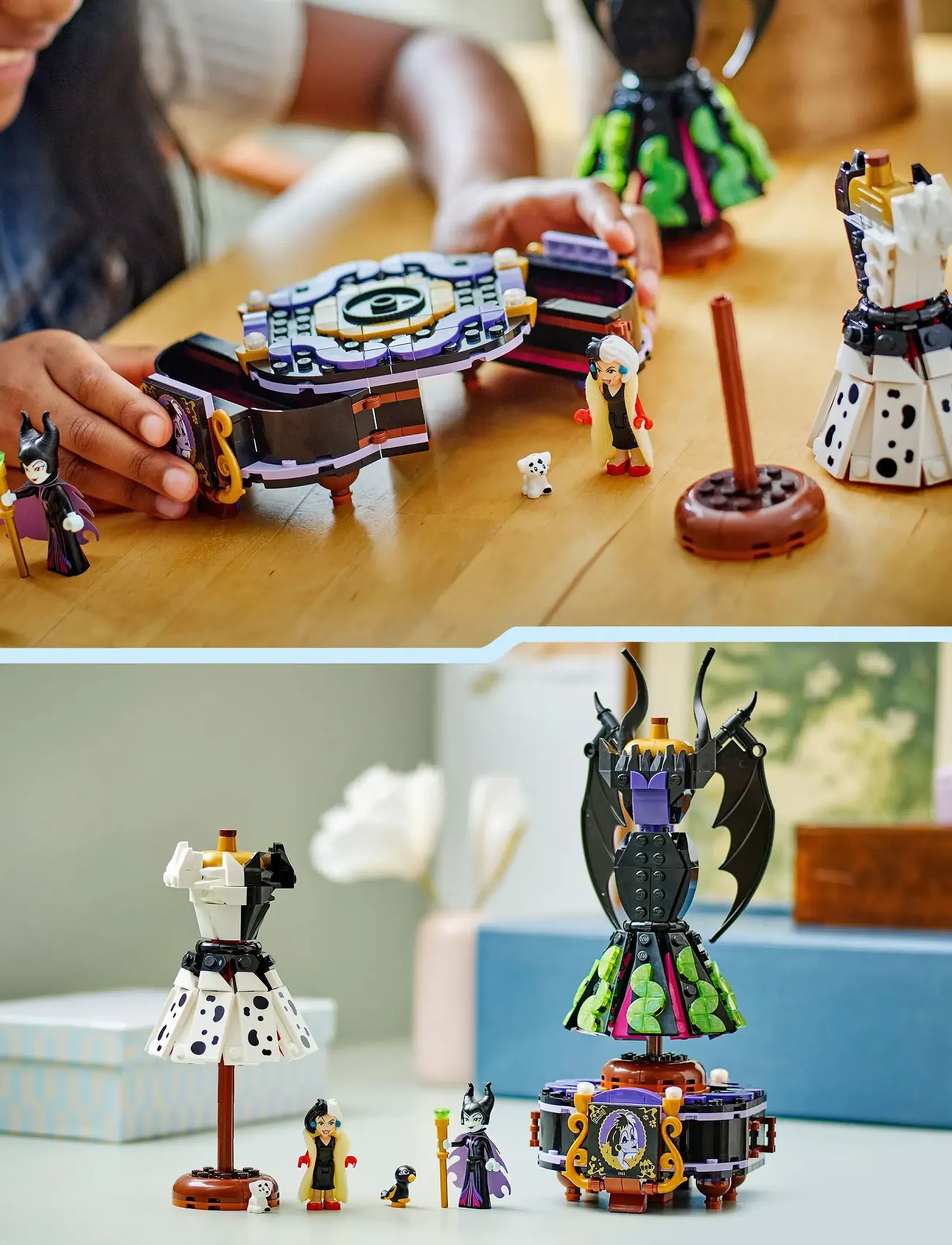LEGO Disney Villains Maleficent's And Cruella De Vil's Dresses