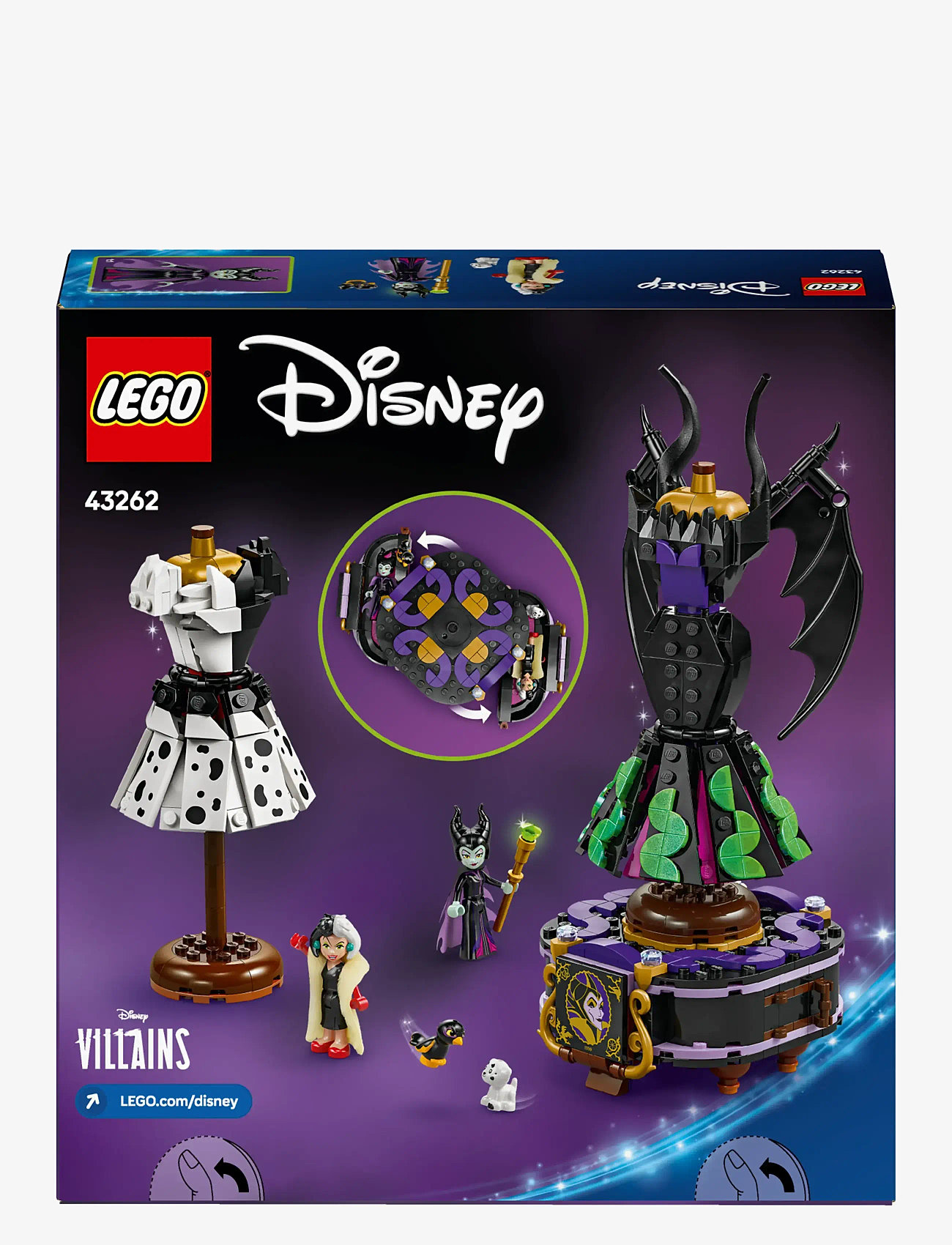 LEGO - Disney Villains Maleficent’s and Cruella De Vil’s Dresses 43262 - lego disney™ - multi - 5