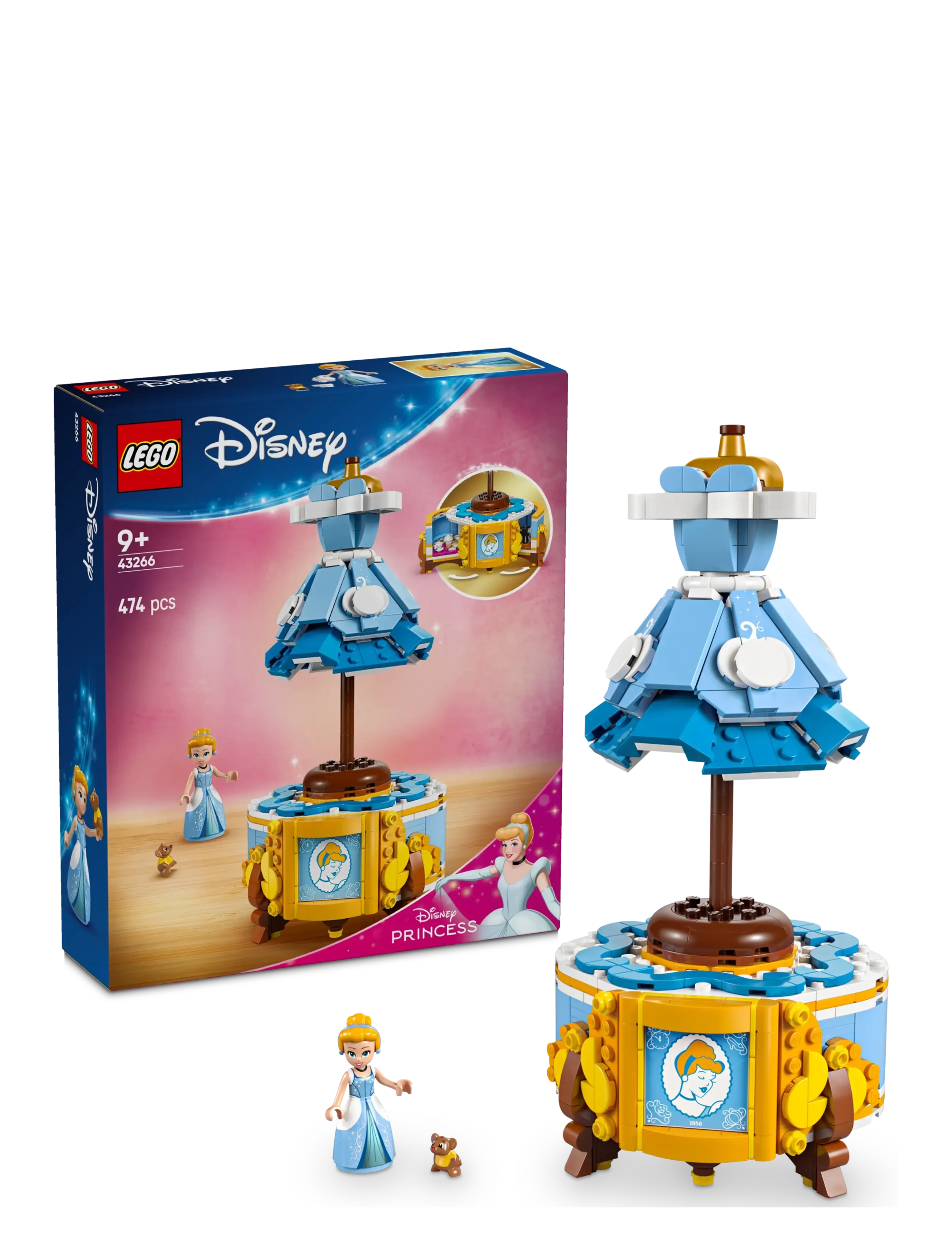 LEGO Askepots Kjole Patterned - One Size - Kinder