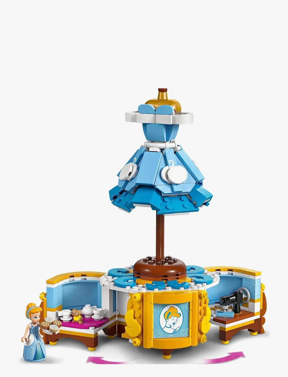 LEGO - Disney Princess Cinderella’s Dress Building Kit with Character 43266 - lego disney princess - multi - 3