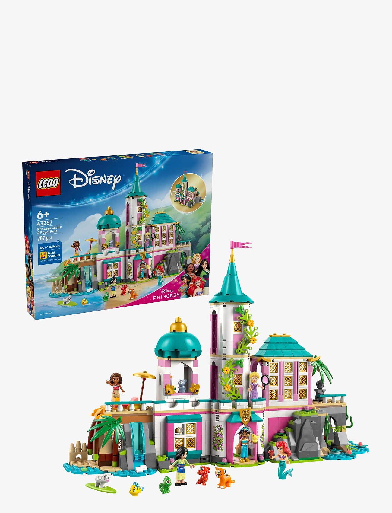 LEGO - Disney Princess Castle & Royal Pets Toy Building Playset 43267 - lego disney princess - multi - 0