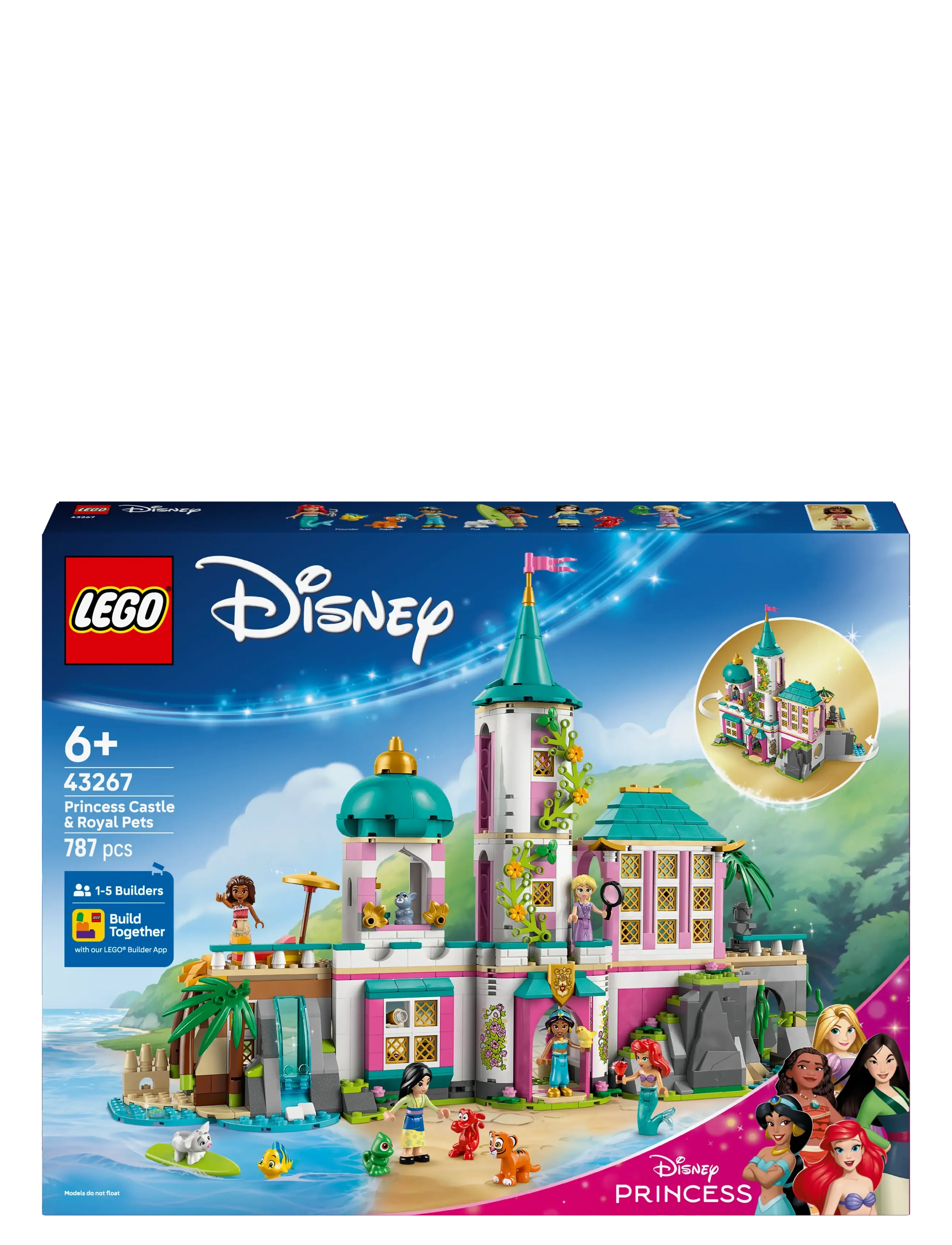 LEGO - Disney Princess Castle & Royal Pets Toy Building Playset 43267 - lego disney princess - multi - 5