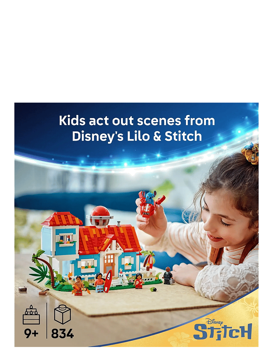 LEGO - Disney Lilo and Stitch Beach House Building Kit Playset 43268 - sünnipäevakingitused - multi - 1
