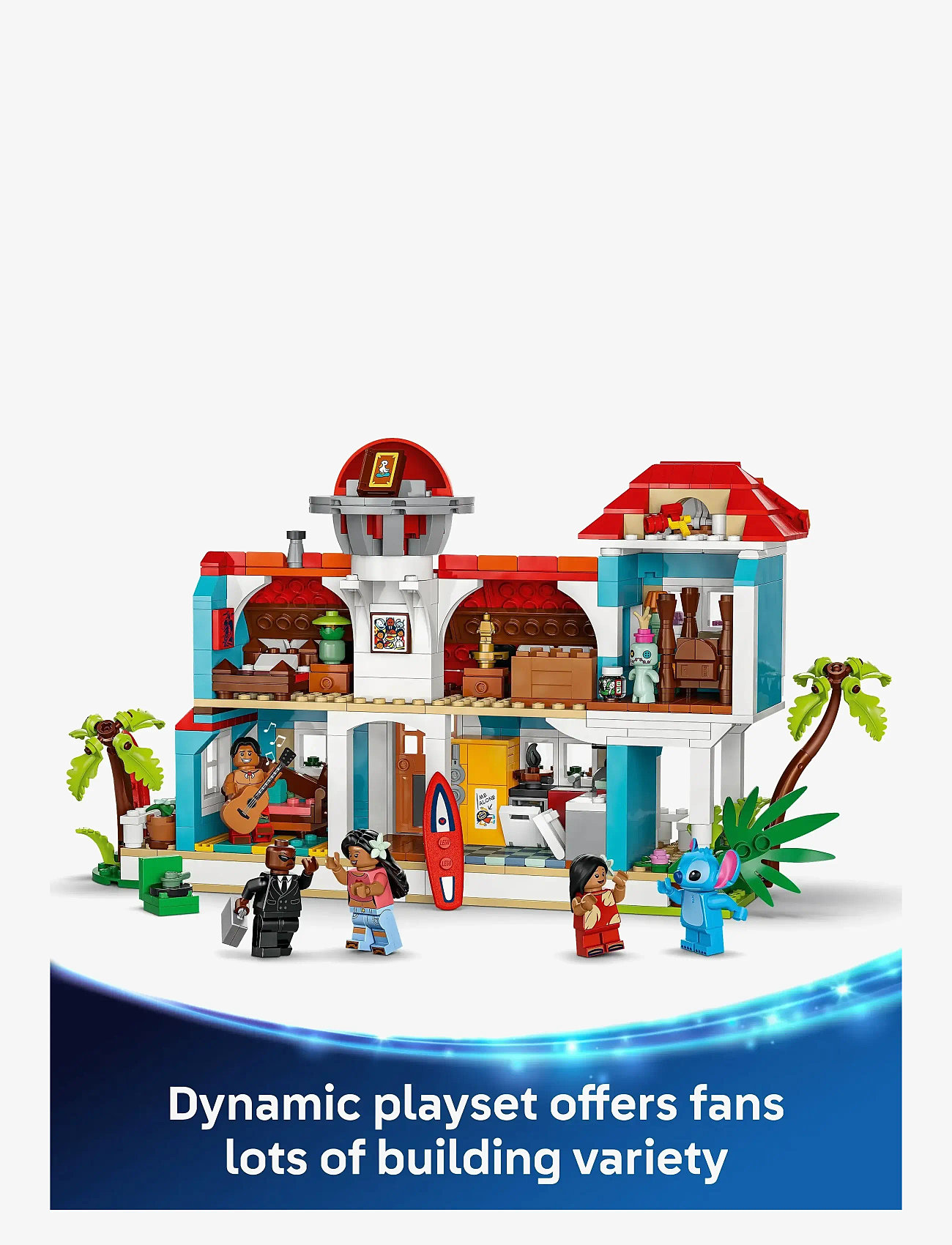 LEGO - Disney Lilo and Stitch Beach House Building Kit Playset 43268 - lego disney™ - multi - 3