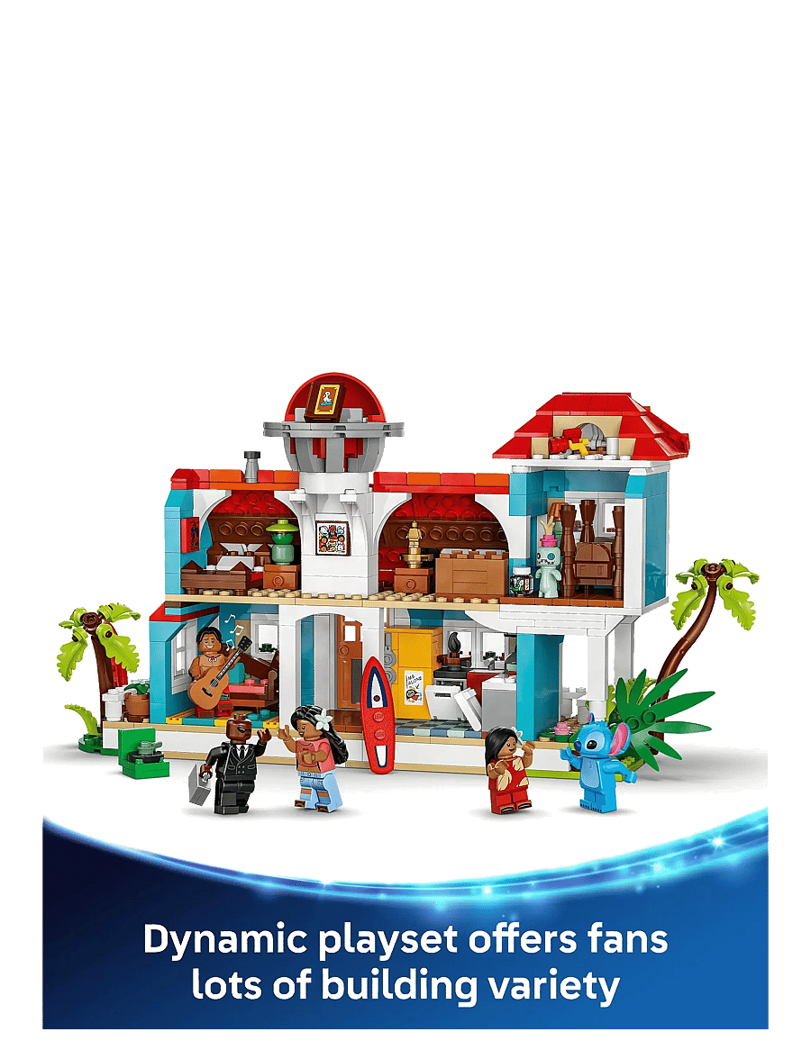 LEGO - Disney Lilo and Stitch Beach House Building Kit Playset 43268 - sünnipäevakingitused - multi - 3