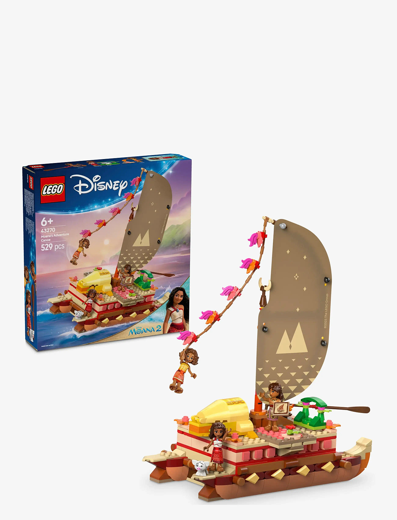 LEGO - Vaianas äventyrskanot 43270 - lego disney princess - multi - 0
