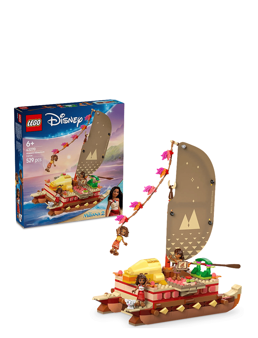 LEGO - Disney Moana’s Adventure Canoe Fantasy Toy Model Kit 43270 - lego disney princess - multi - 0