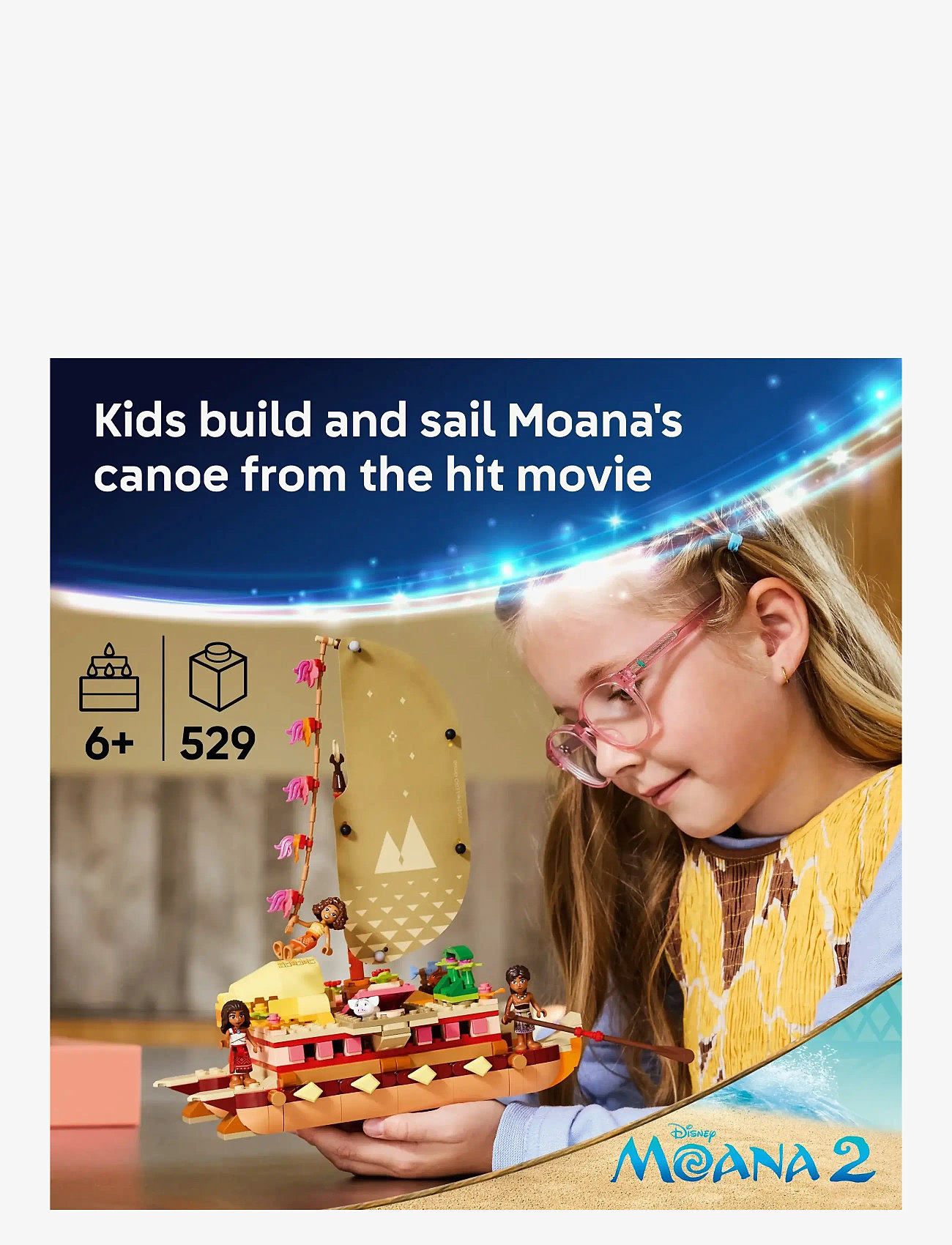 LEGO - Vaianas äventyrskanot 43270 - lego disney princess - multi - 1