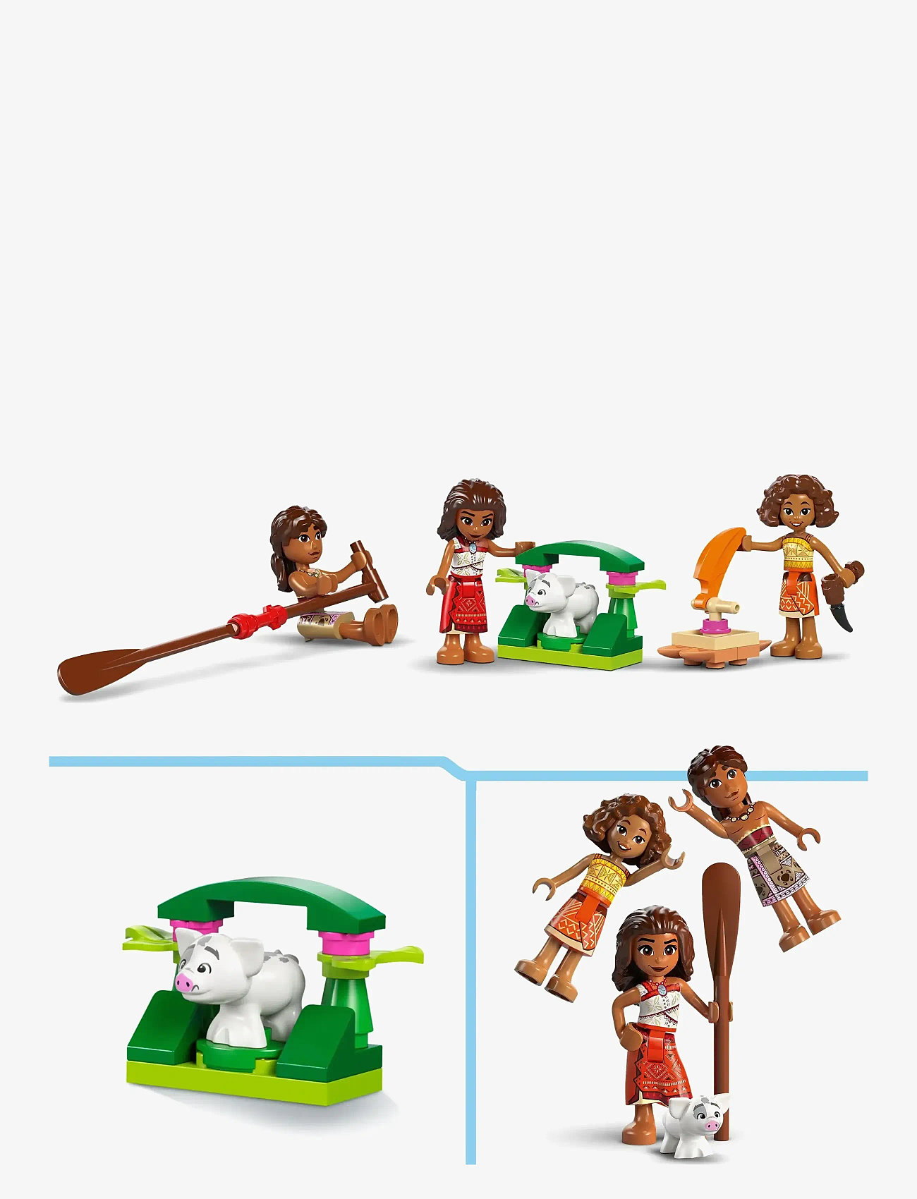 LEGO - Vaianas äventyrskanot 43270 - lego disney princess - multi - 4