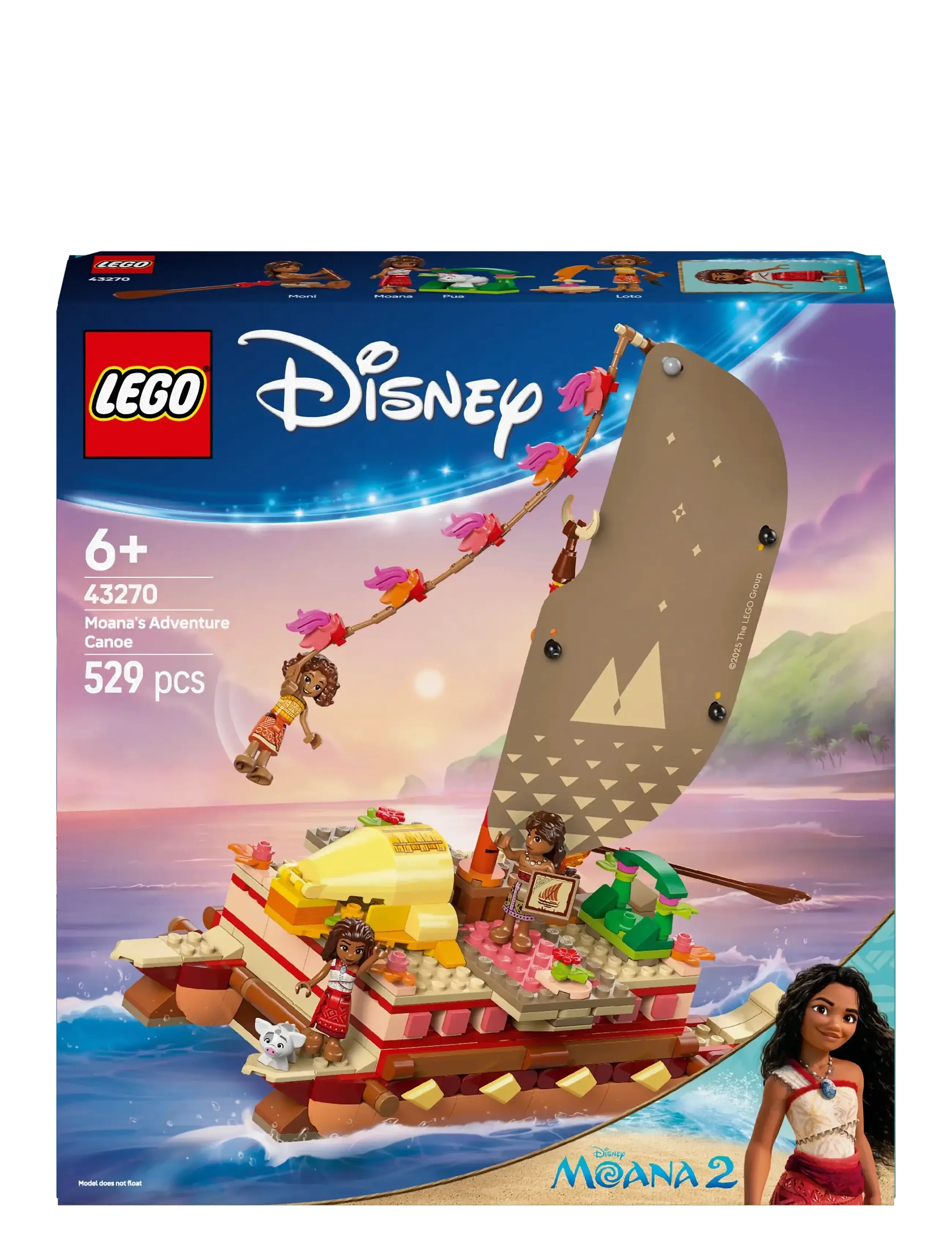 LEGO - Vaianan seikkailukanootti 43270 - lego disney princess - multi - 5