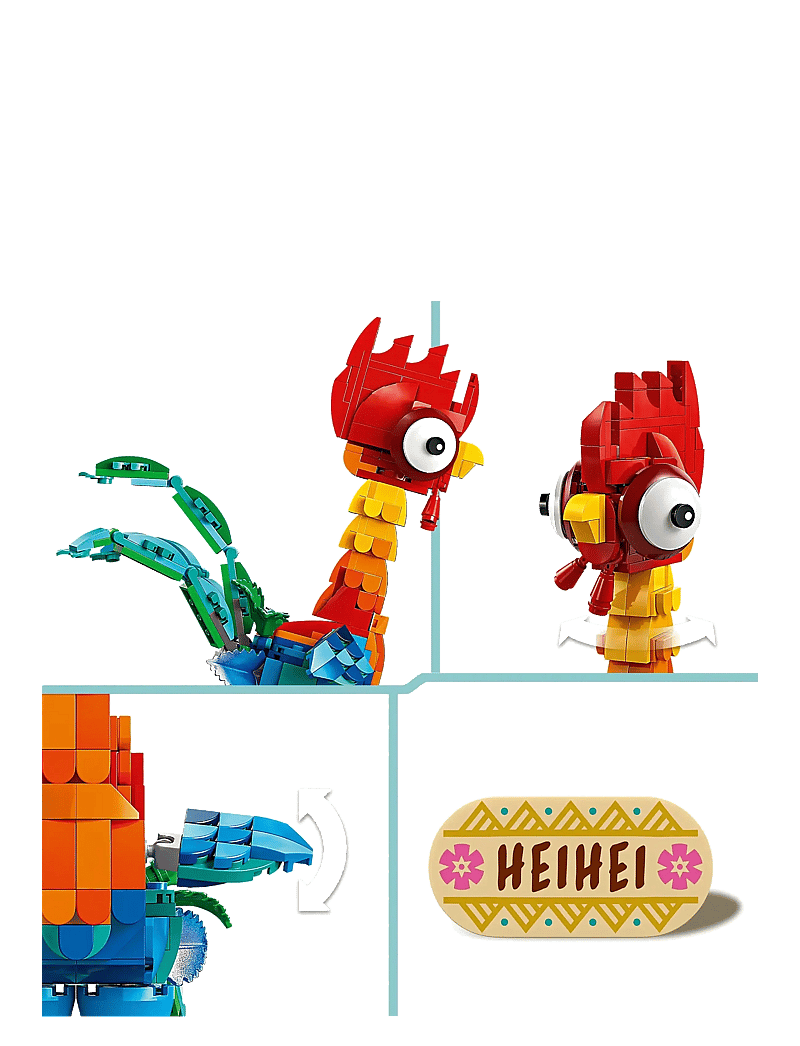 LEGO - Disney Moana 2 Heihei Buildable Animal Model Kit 43272 - lego disney princess - multi - 3