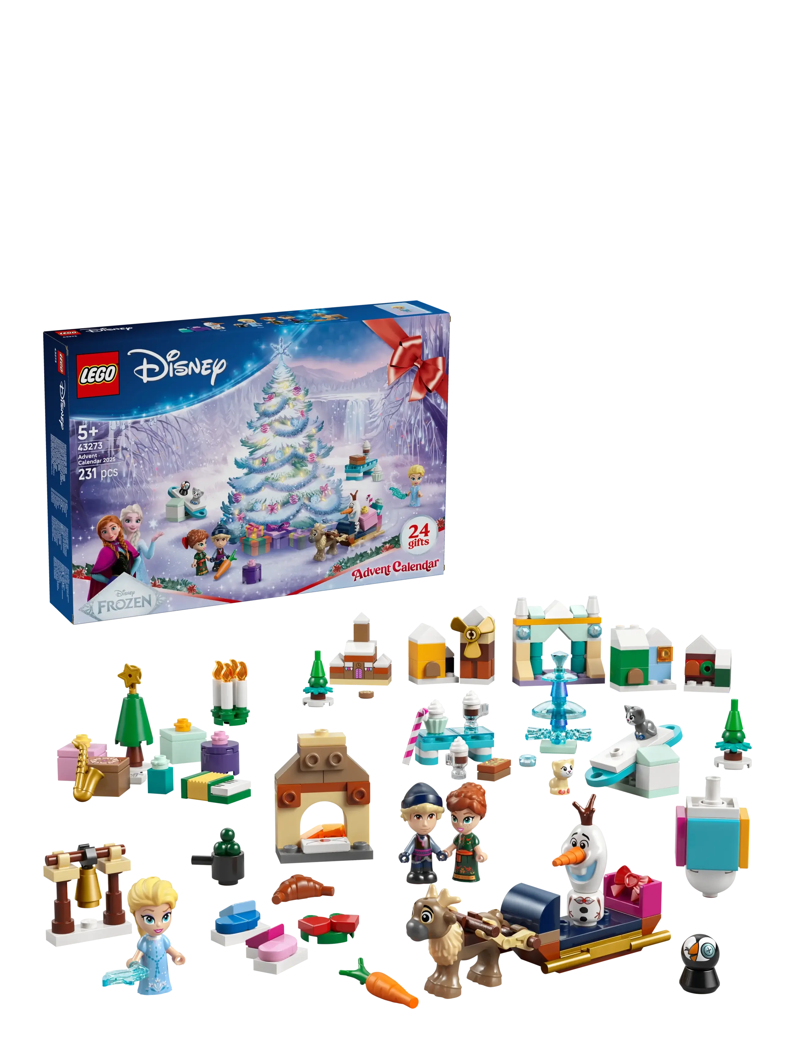 LEGO Disney Frozen Advent Calendar 2025 Fantasy 43273 Patterned - One Size - Kinder