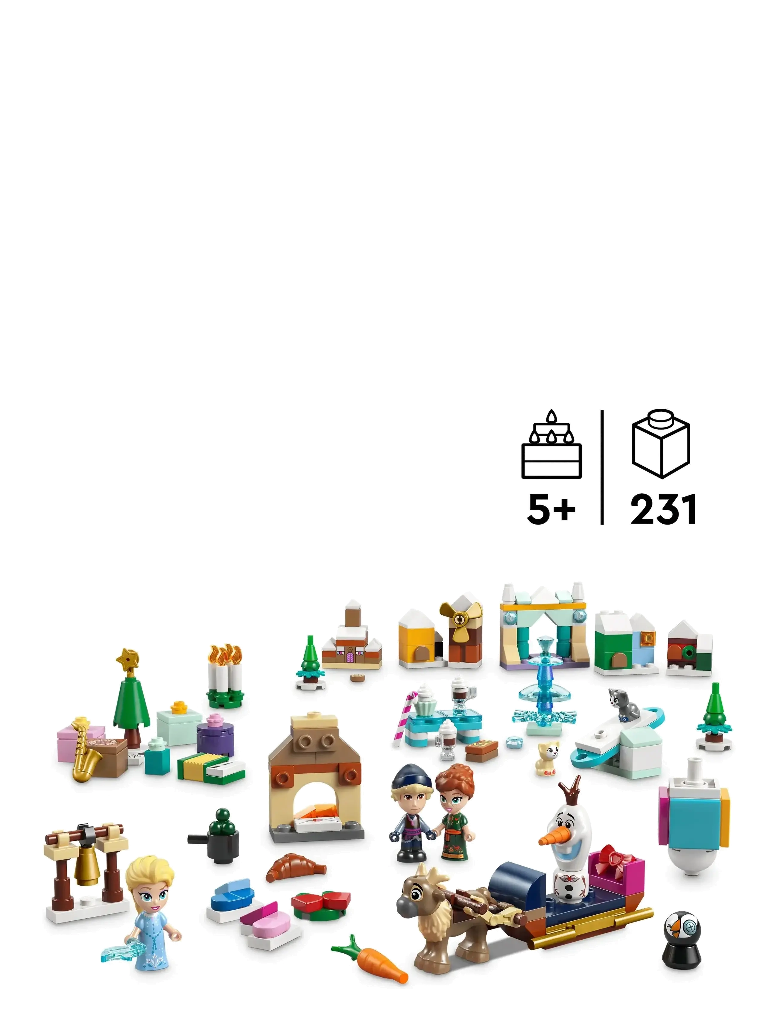 LEGO - Disney Frozen Advent Calendar 2025 Fantasy 43273 - laveste priser - multi - 1