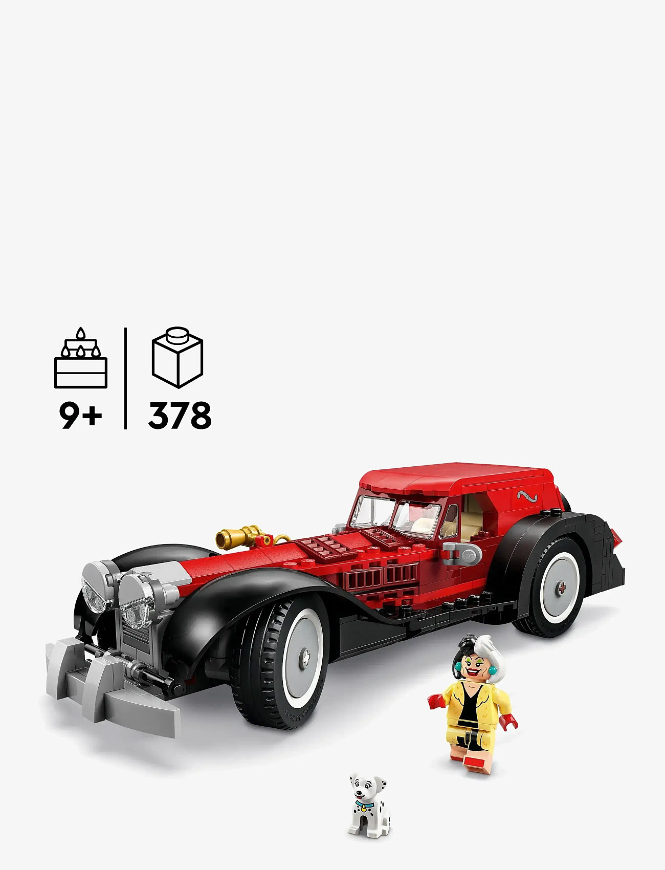LEGO - Disney Cruella De Vil’s Car Model Building Toy Vehicle 43277 - lego disney™ - multi - 1