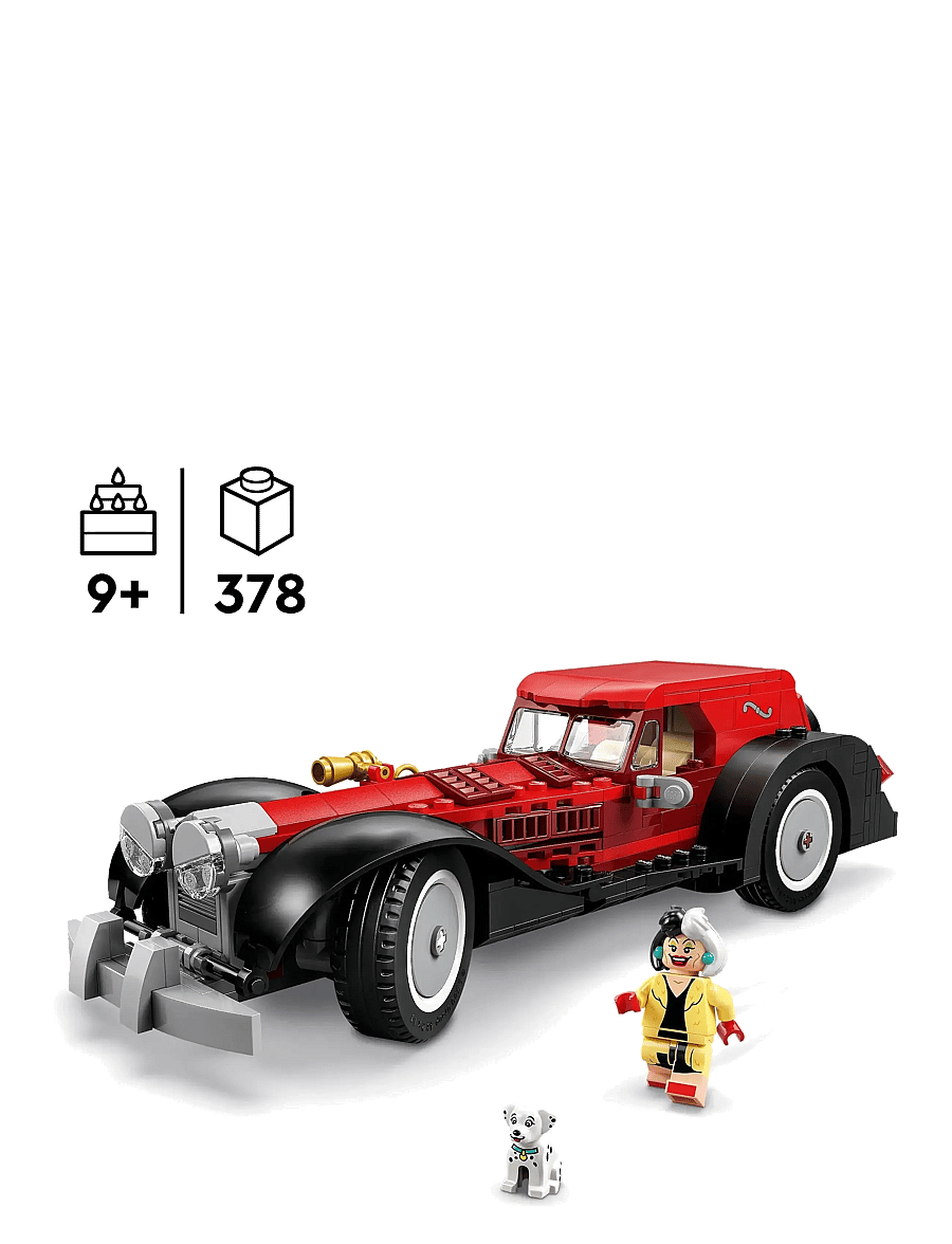LEGO - Disney Cruella De Vil’s Car Model Building Toy Vehicle 43277 - lego disney™ - multi - 1
