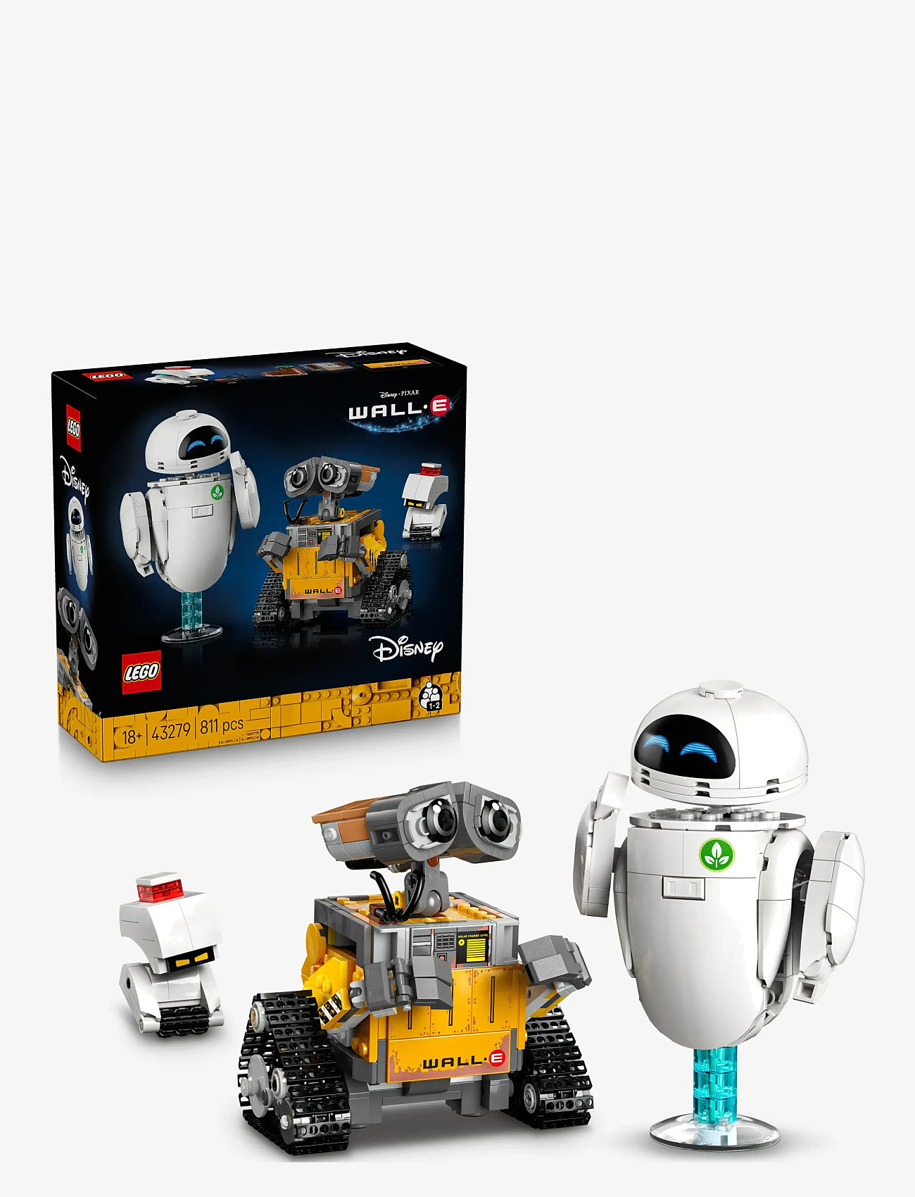 LEGO - Disney and Pixar WALL-E and EVE Animated Film Building Set 43279 - lego adults welcome - multi - 0