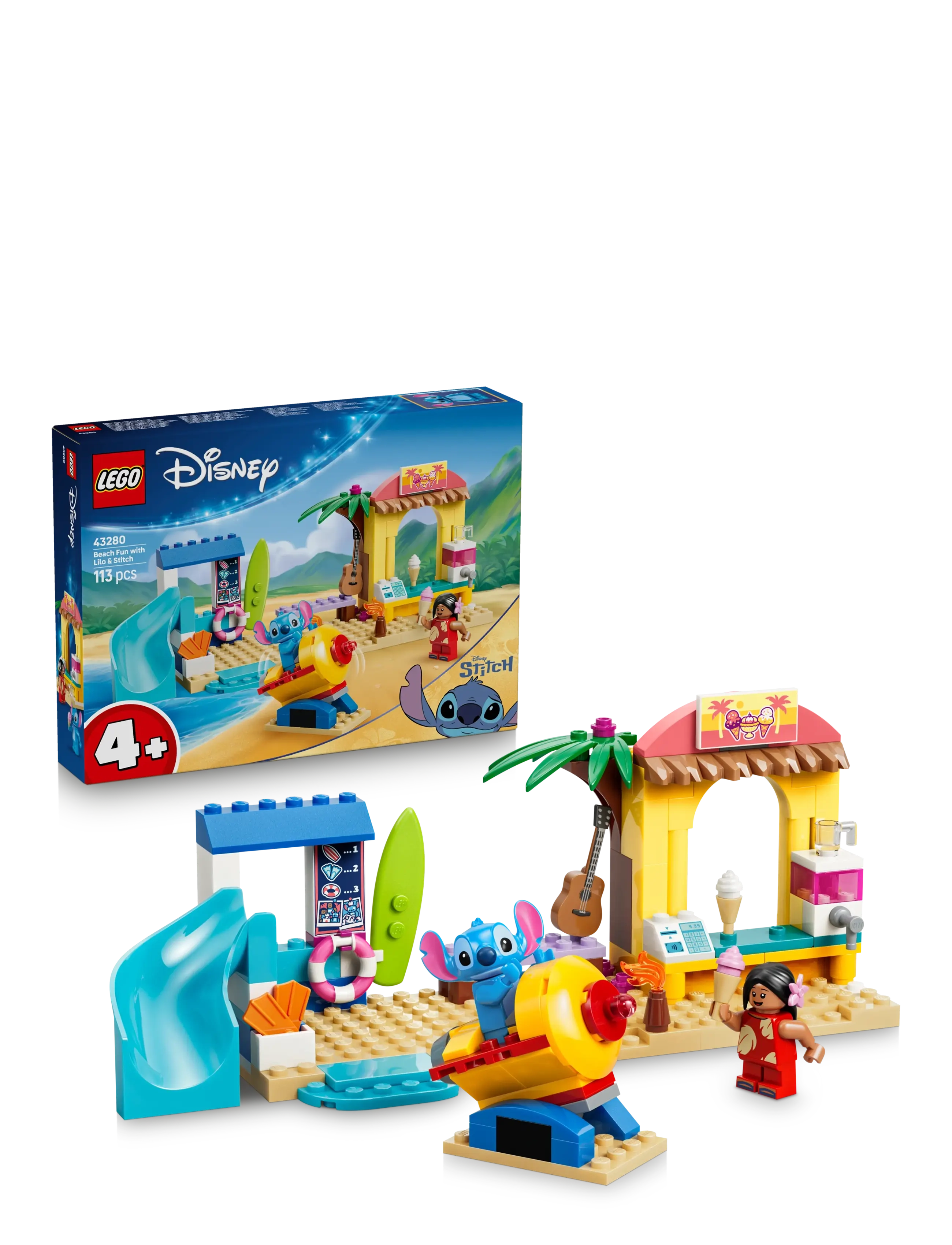 LEGO Strandsjov Med Lilo Og Stitch 43280, One Size, Lego Disney, Blau - Disney Other, Kinder