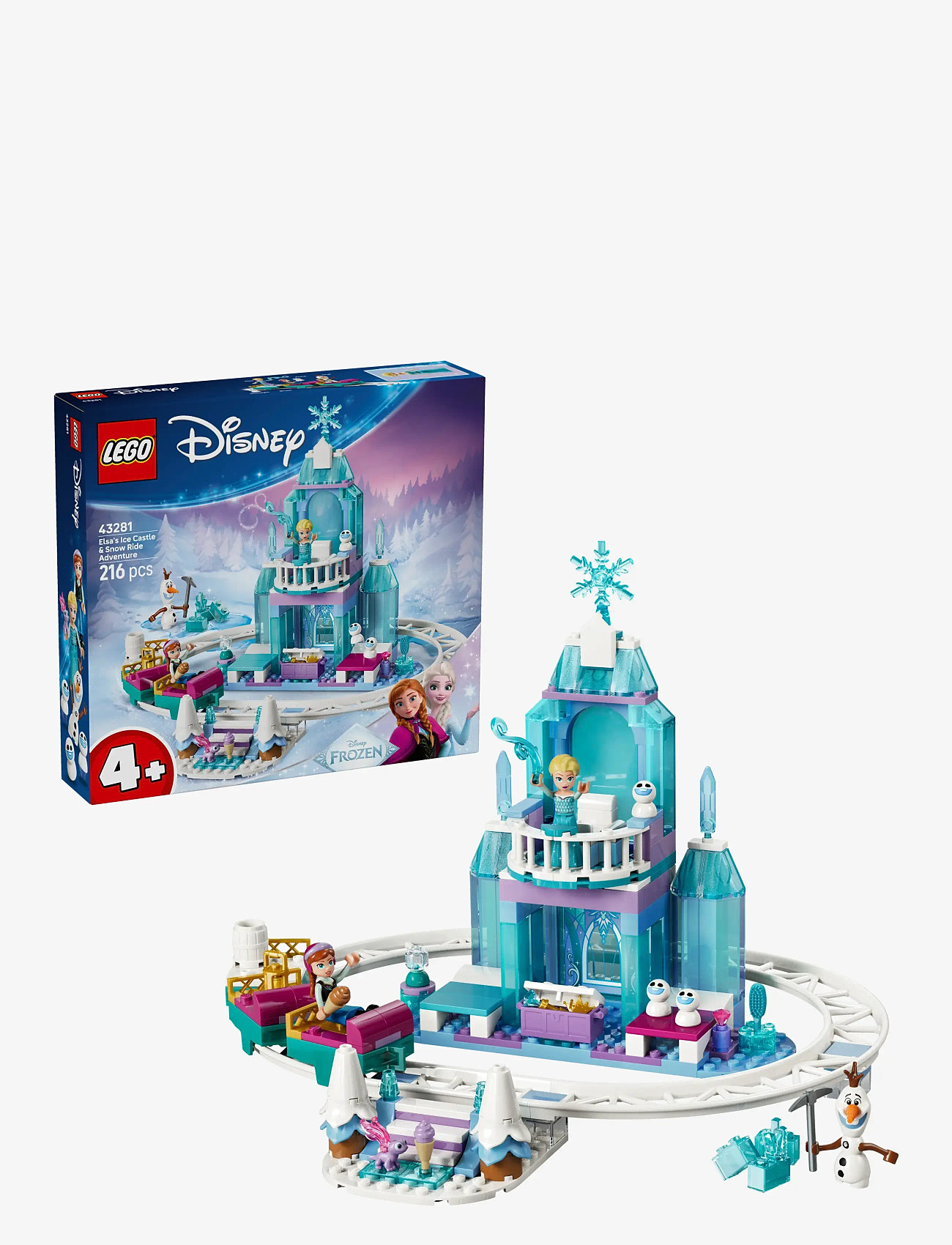 LEGO - Elsas ispalats och snöäventyr 43281 - lego disney princess - multi - 0