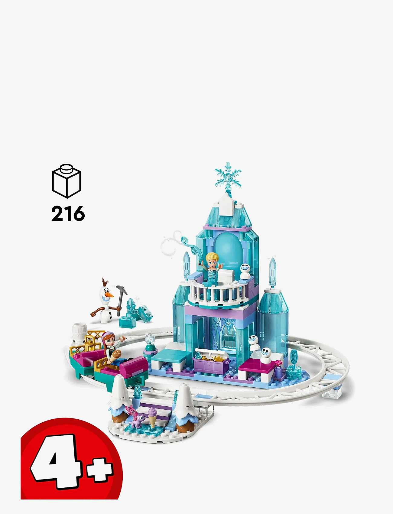 LEGO - Elsas ispalats och snöäventyr 43281 - lego disney princess - multi - 1