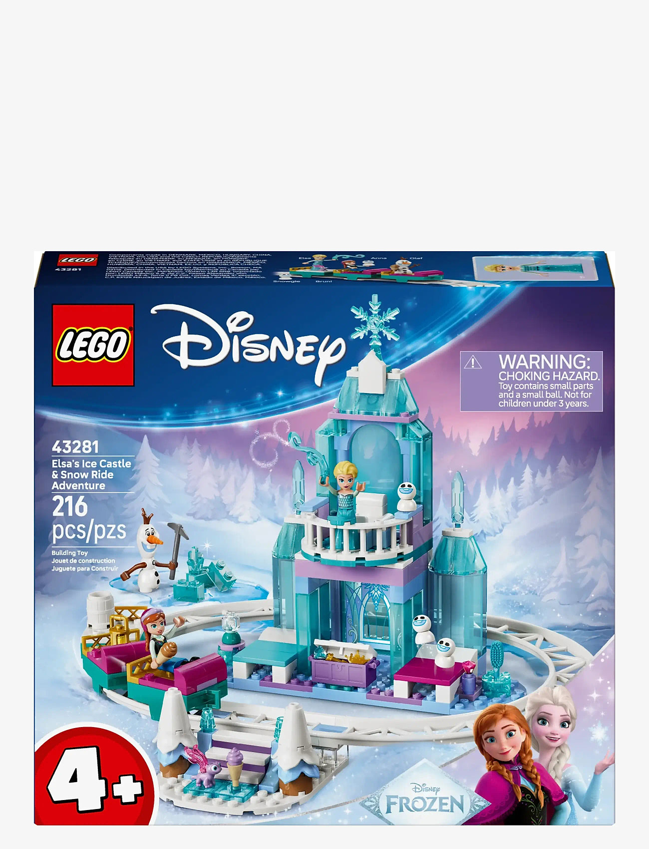 LEGO - Elsas ispalats och snöäventyr 43281 - lego disney princess - multi - 4