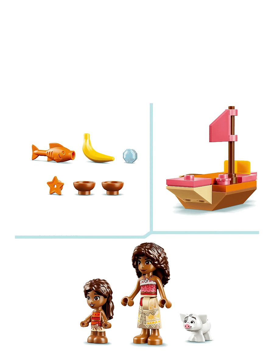 LEGO - Disney Moana Village House & Boat Building Toy 43282 - lego disney princess - multi - 4