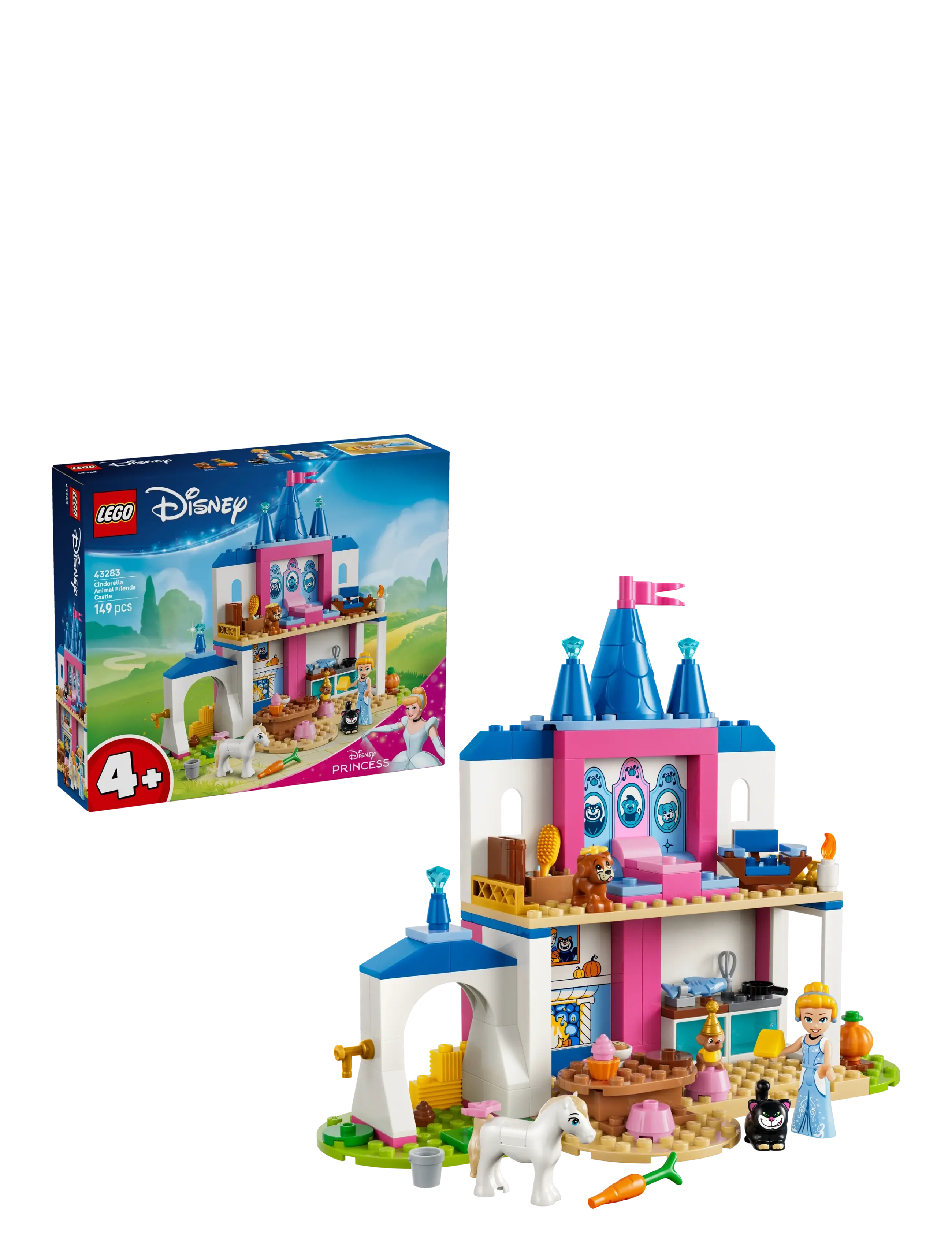 LEGO Askepot-Slot Til Dyrevenner 43283, One Size, Lego Disney , Blau - Lego disney Princess, Kinder