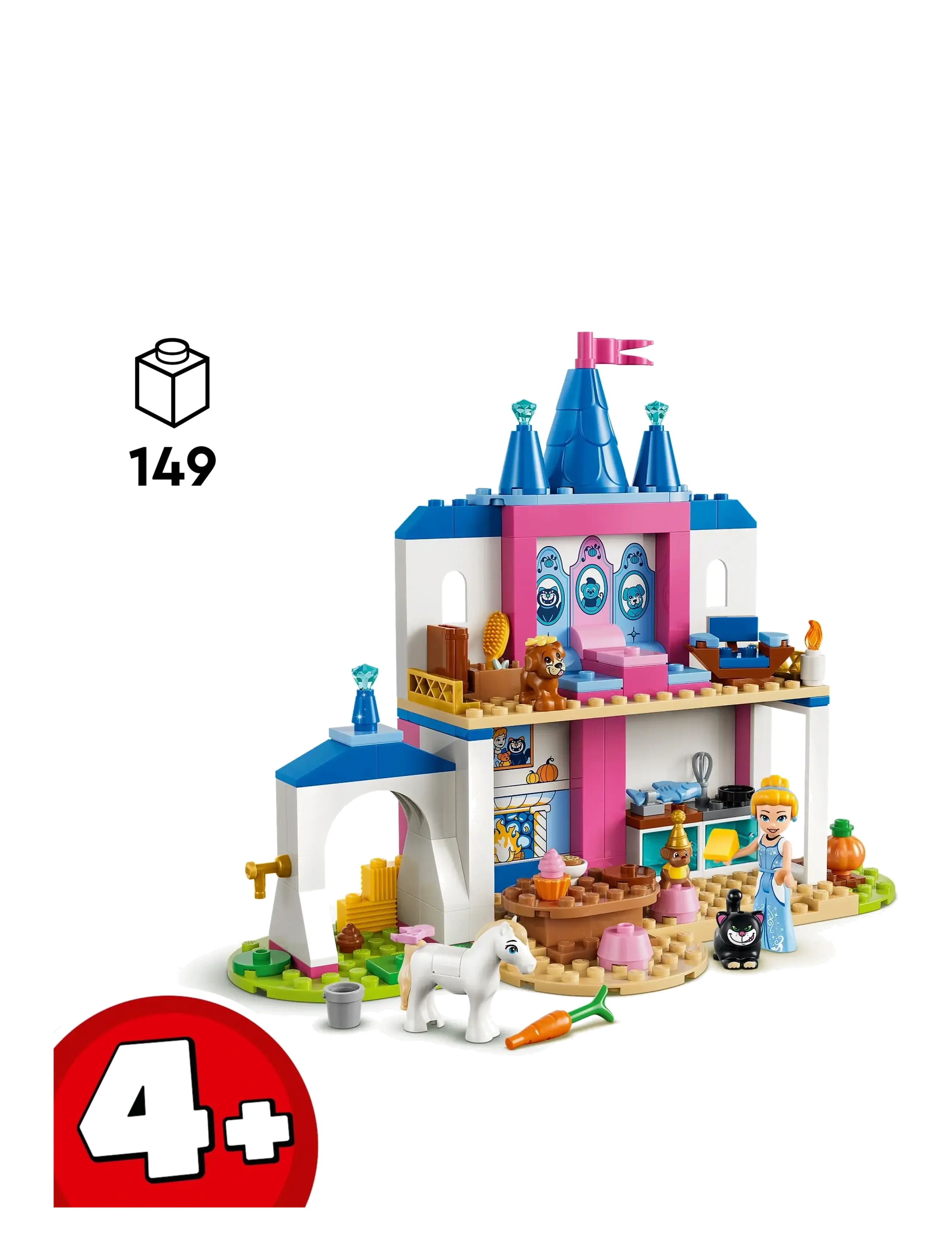 LEGO - Askepot-slot til dyrevenner 43283 - lego disney princess - multi - 1