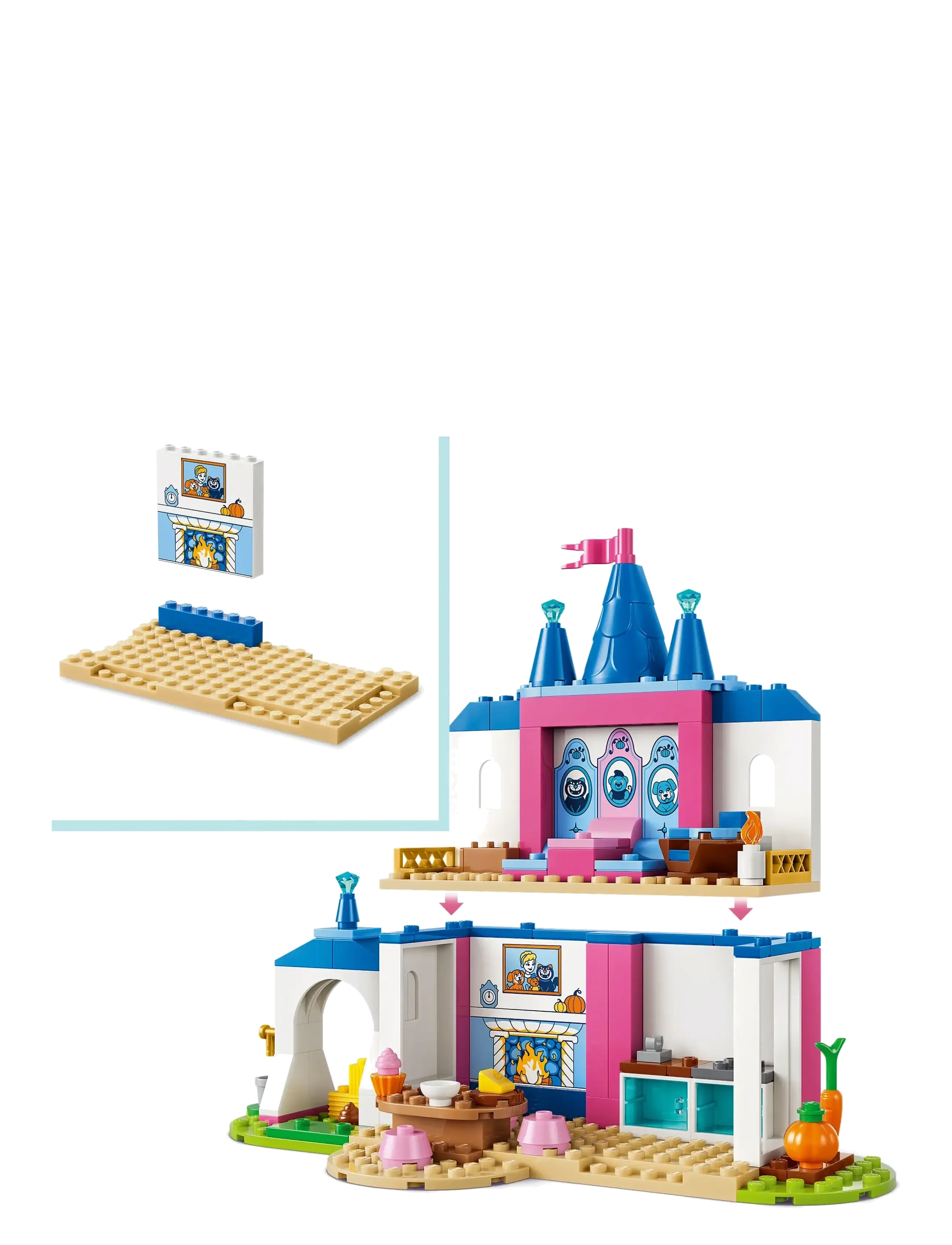 LEGO - Askepot-slot til dyrevenner 43283 - lego disney princess - multi - 4