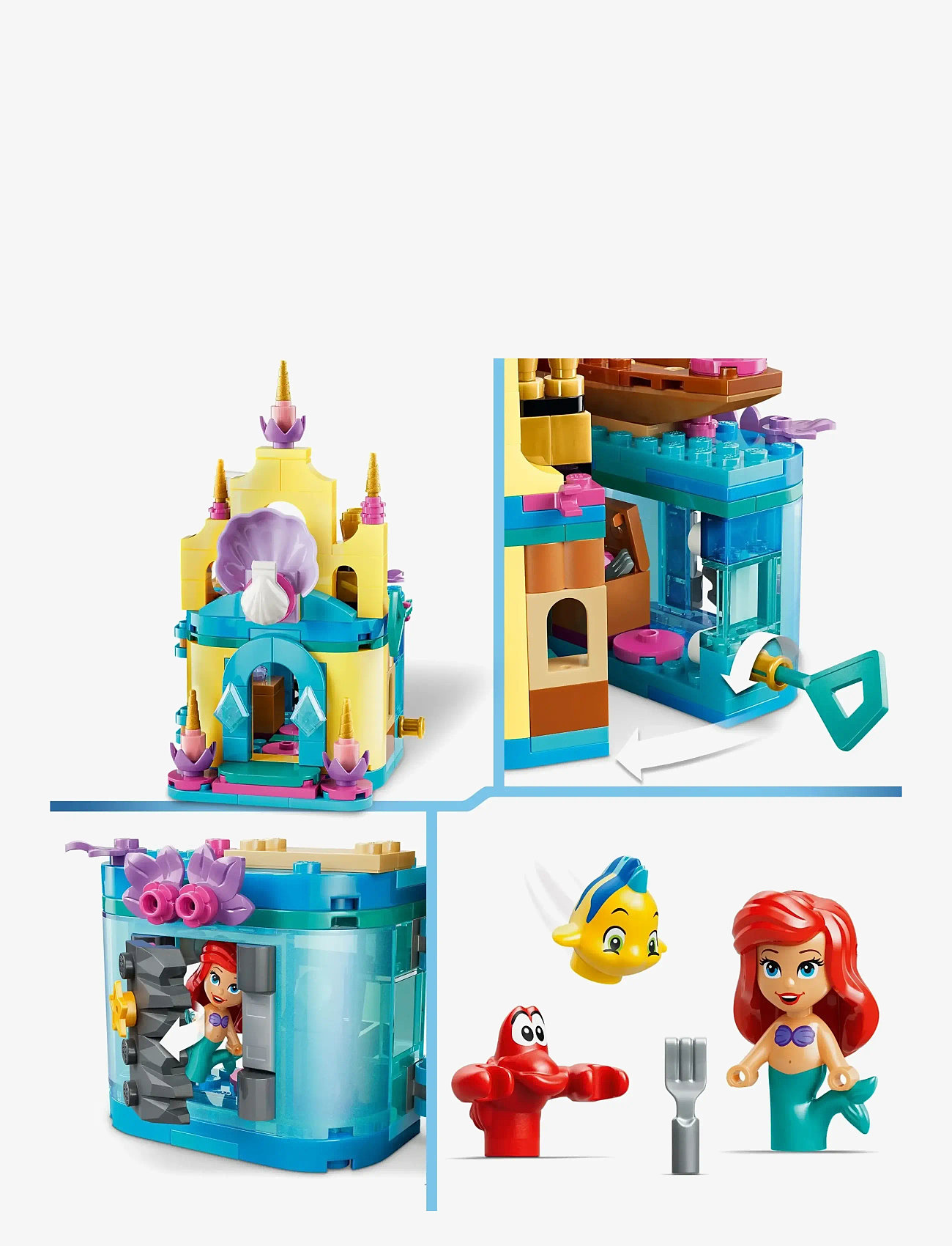 LEGO - Ariels magiska minipalats 43285 - lego disney princess - multi - 4