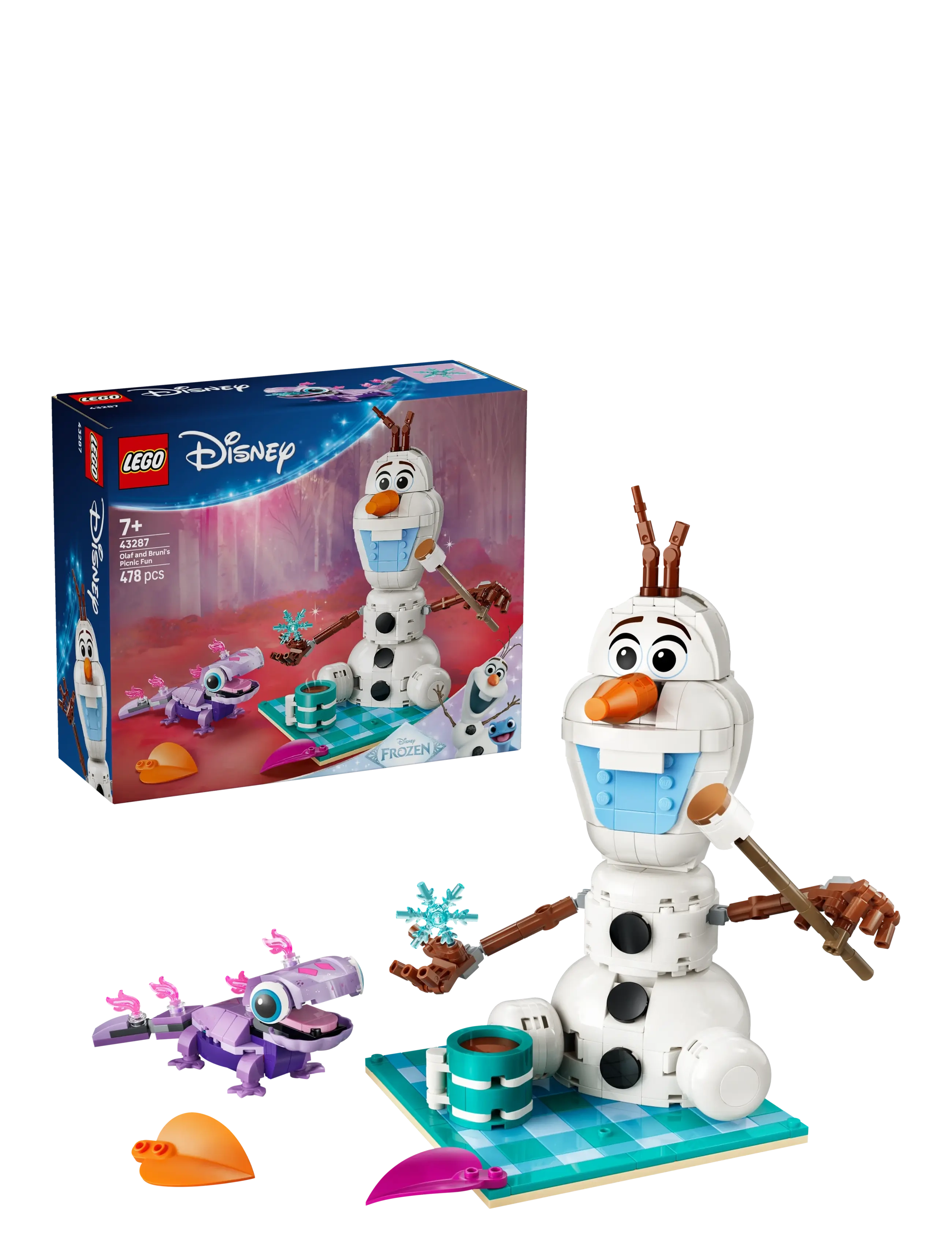 LEGO Olaf Og Brunis Sjove Picnic 43287, One Size, White, Lego Disney > Lego Disney Princess, Børn