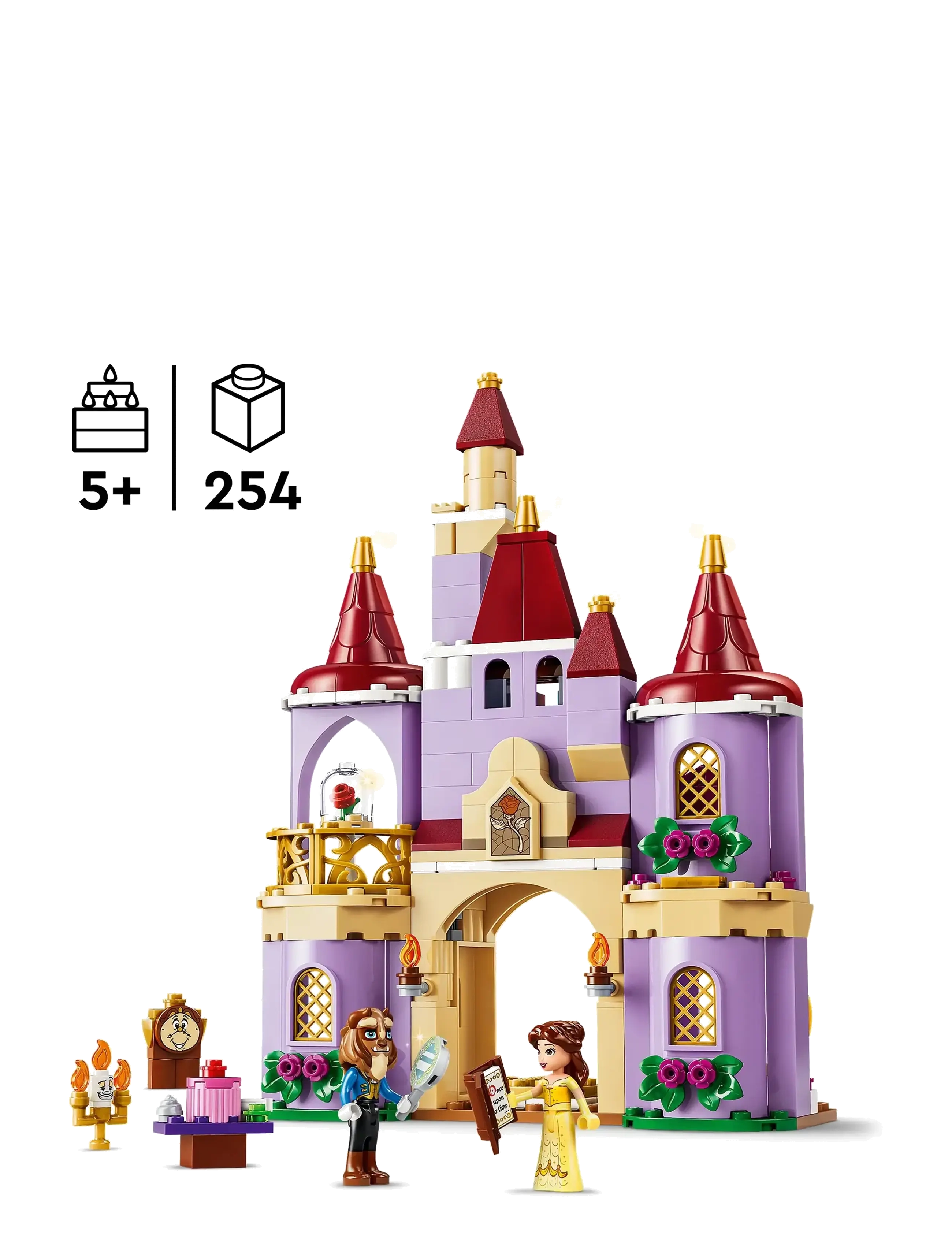 LEGO Belle Og Udyrets Fortryllede Slot 43289, One Size, Lego Disney , Mehrfarbig/gemustert - Lego disney Princess, Kinder
