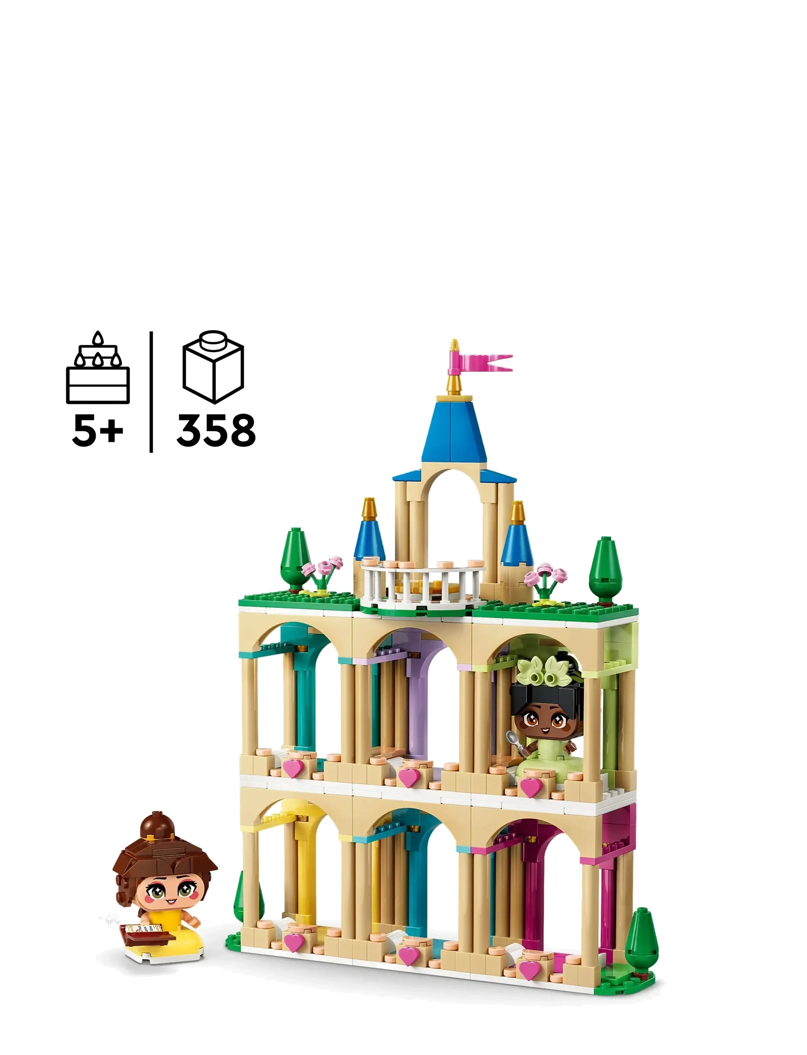 LEGO - Minimodeller af Belle og Tiana med slot 43291 - lego disney princess - multi - 1