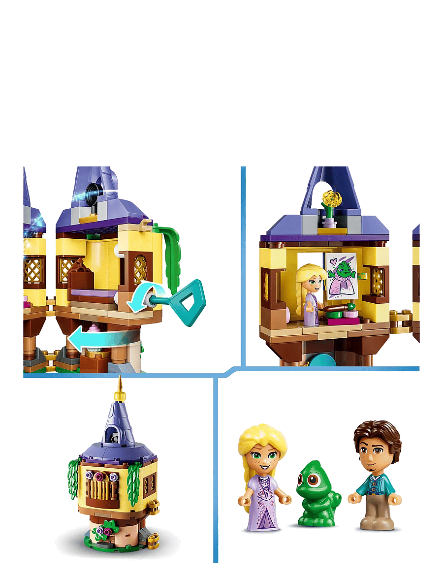 LEGO - Disney Princess Rapunzel’s Mini Tower Playset 43294 - lego disney princess - multi - 3