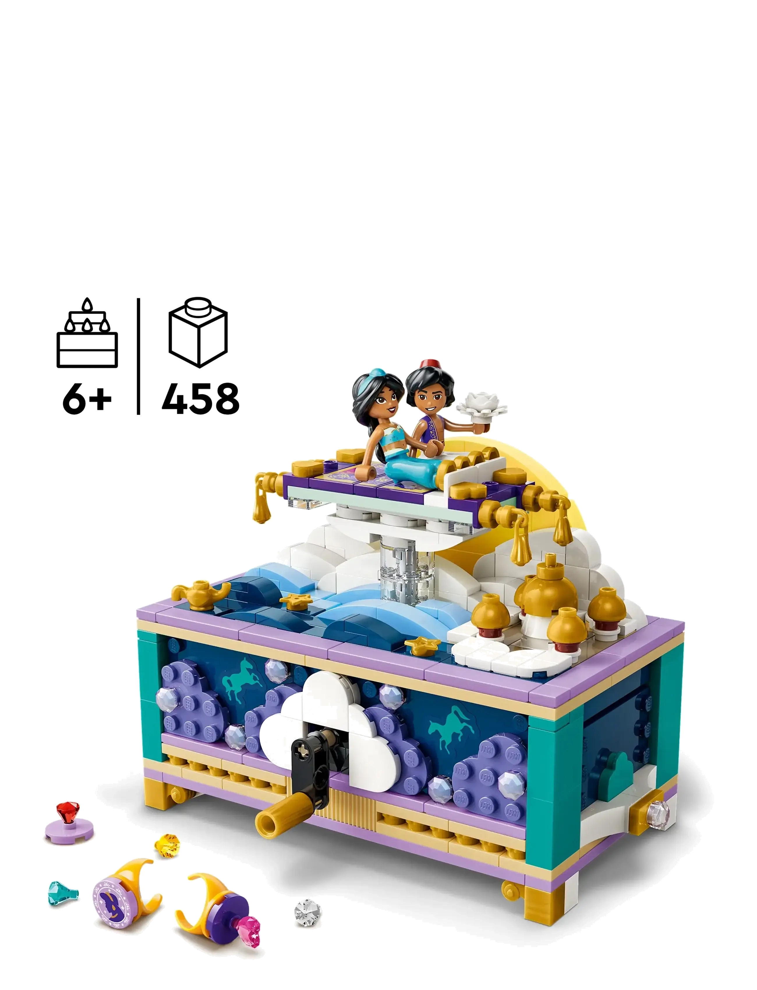 LEGO - Jasmins smykkeskrin 43295 - lego disney princess - multi - 1