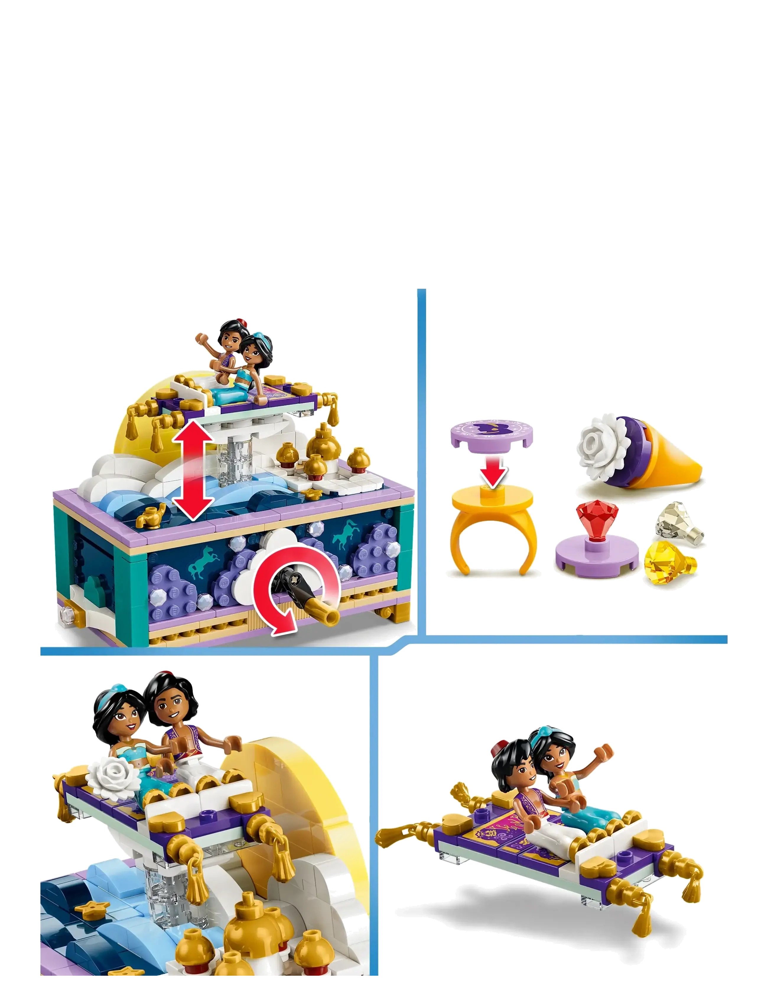 LEGO - Jasmins smykkeskrin 43295 - lego disney princess - multi - 4