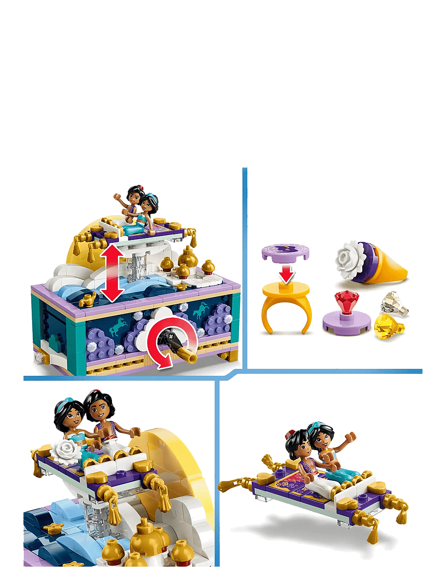 LEGO - Disney Princess Jasmine’s Jewellery Box Building Toy 43295 - lego disney princess - multi - 4
