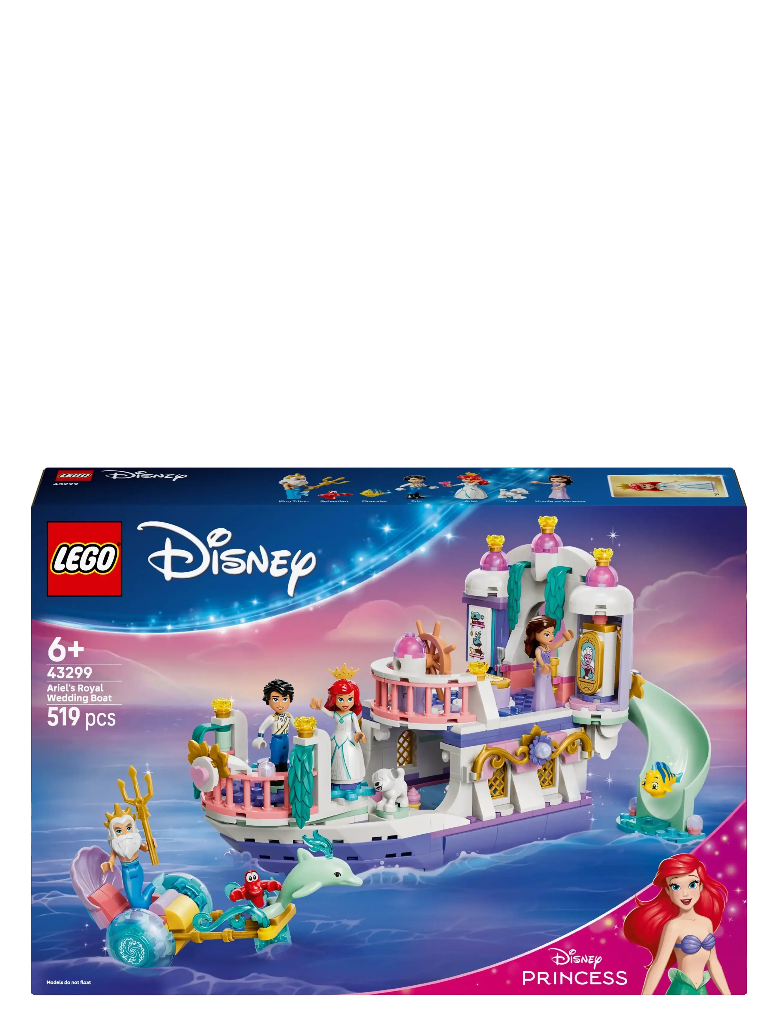 LEGO - Disney Princess Ariel’s Royal Wedding Boat 43299 - lego disney princess - multi - 4