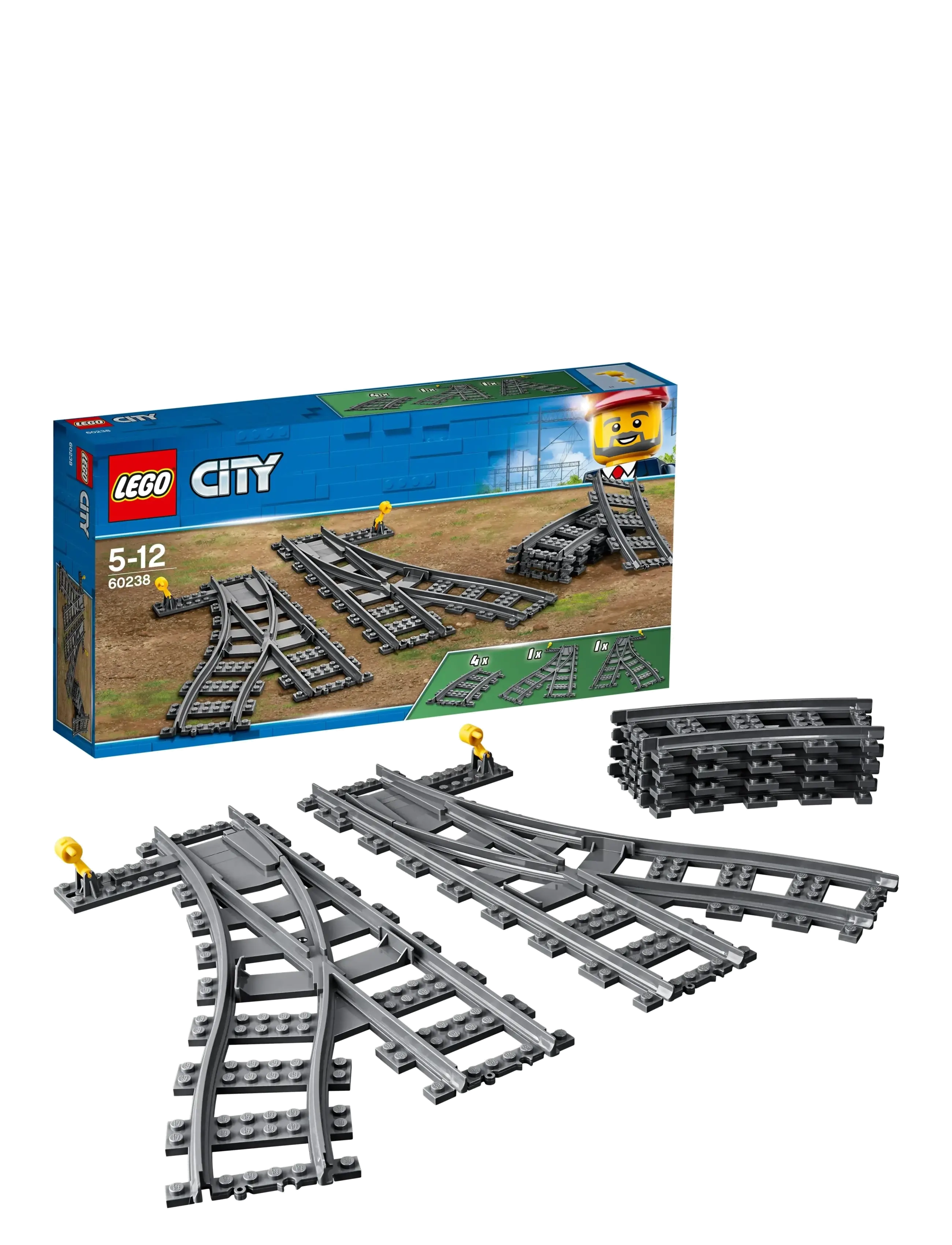 LEGO Skiftespor 60238 Grau - One Size - Kinder