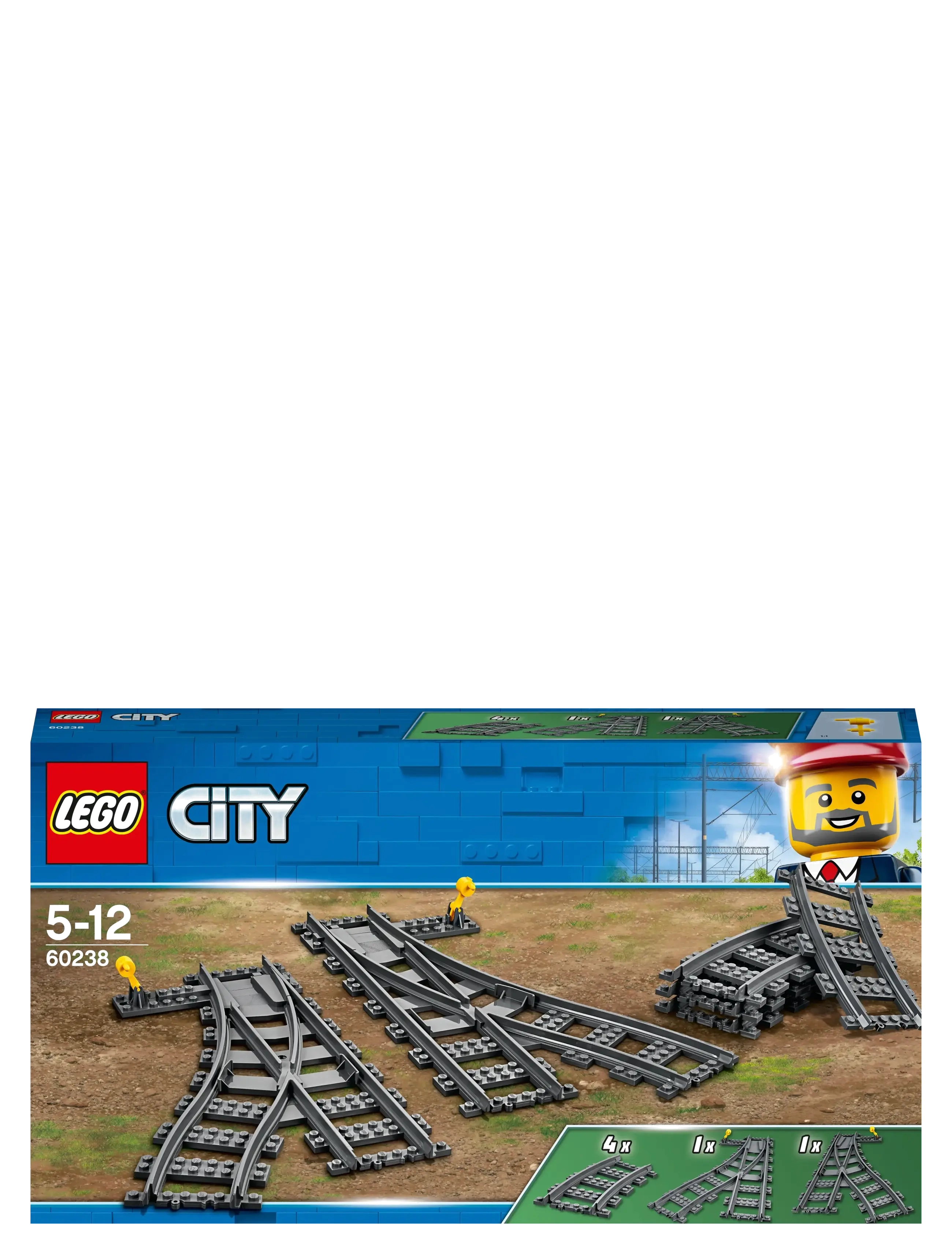 LEGO - City Switch Tracks 60238 Train Toy - lego city - multicolor - 3