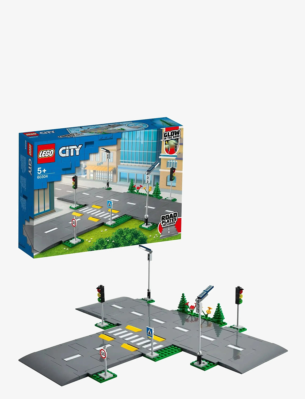 LEGO - City Road Plates 60304 Building Kit - lego® city - multicolor - 0