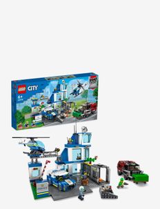 Police Station Truck Toy & Helicopter Set, LEGO