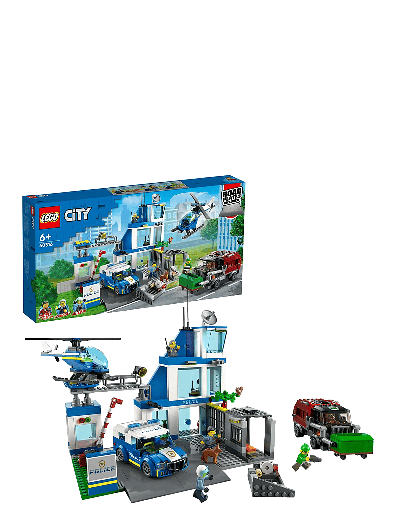 LEGO - City Police Station 60316 Building Kit - multicolor - 0