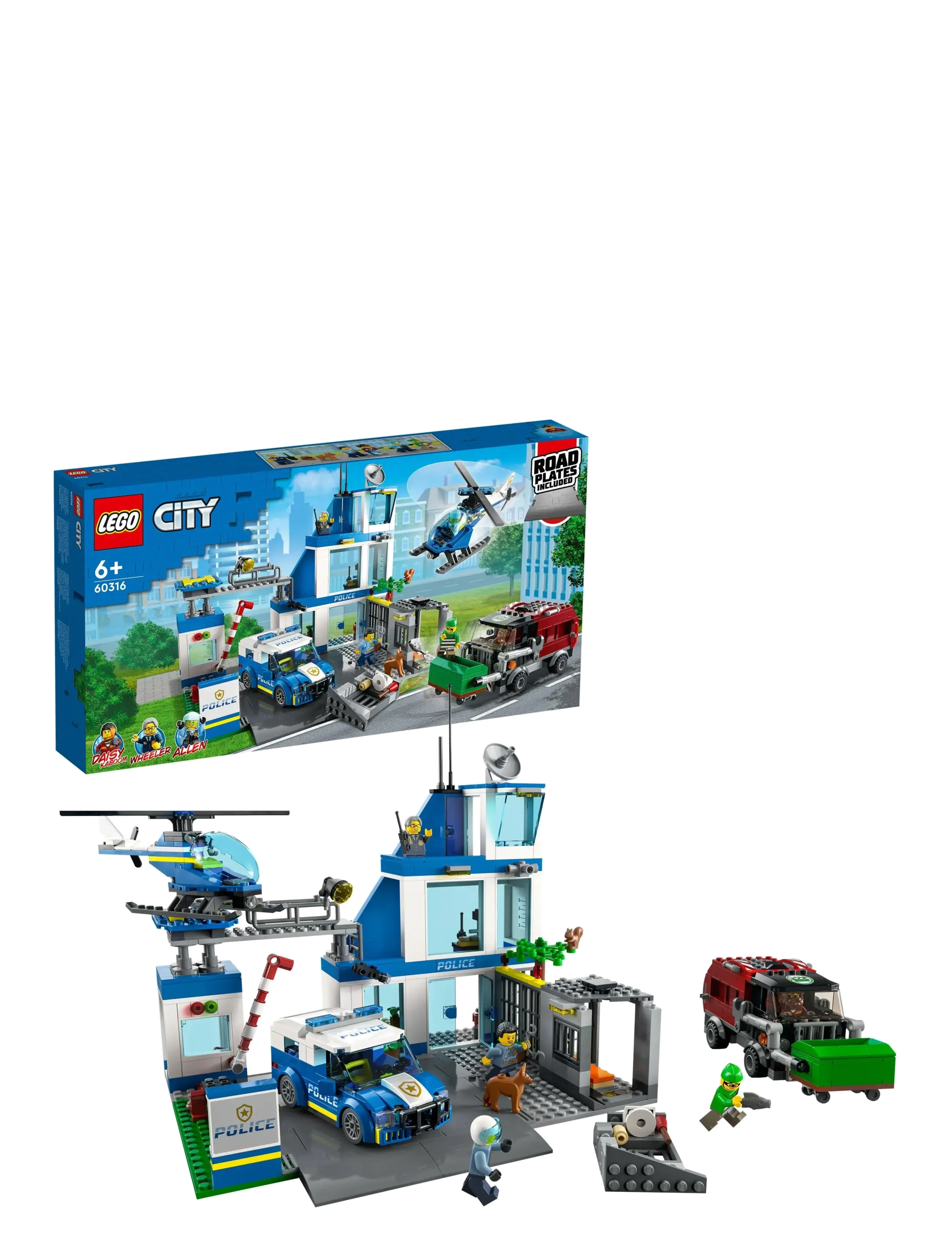 LEGO - City Police Station 60316 Building Kit - multicolor - 0