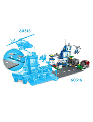 LEGO - Police Station Truck Toy & Helicopter Set - syntymäpäivälahjat - multicolor - 6