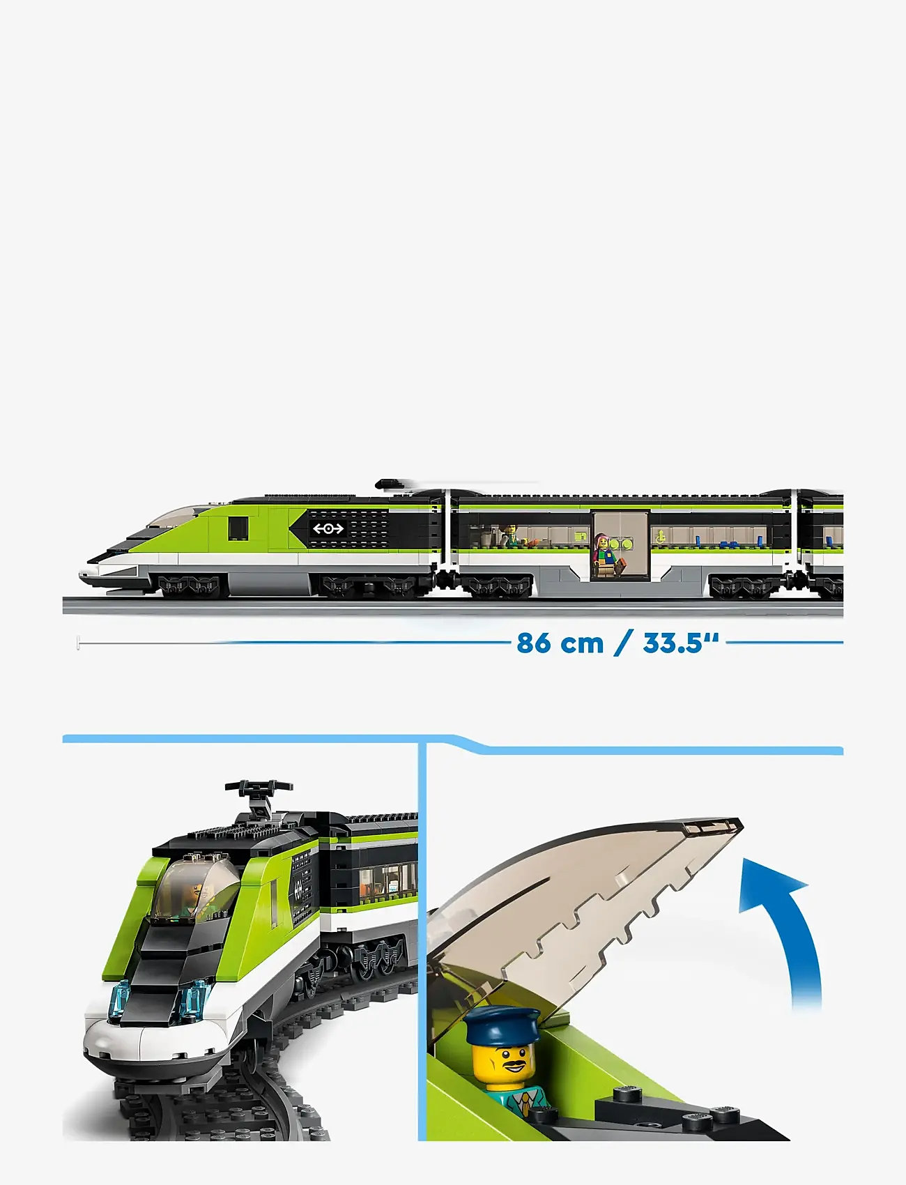 LEGO - Eksprestog 60337 - lego city - multicolor - 3