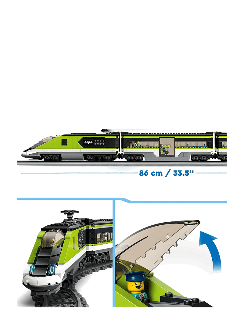 LEGO - City Express Passenger Train 60337 Building Kit - lego city - multicolor - 3